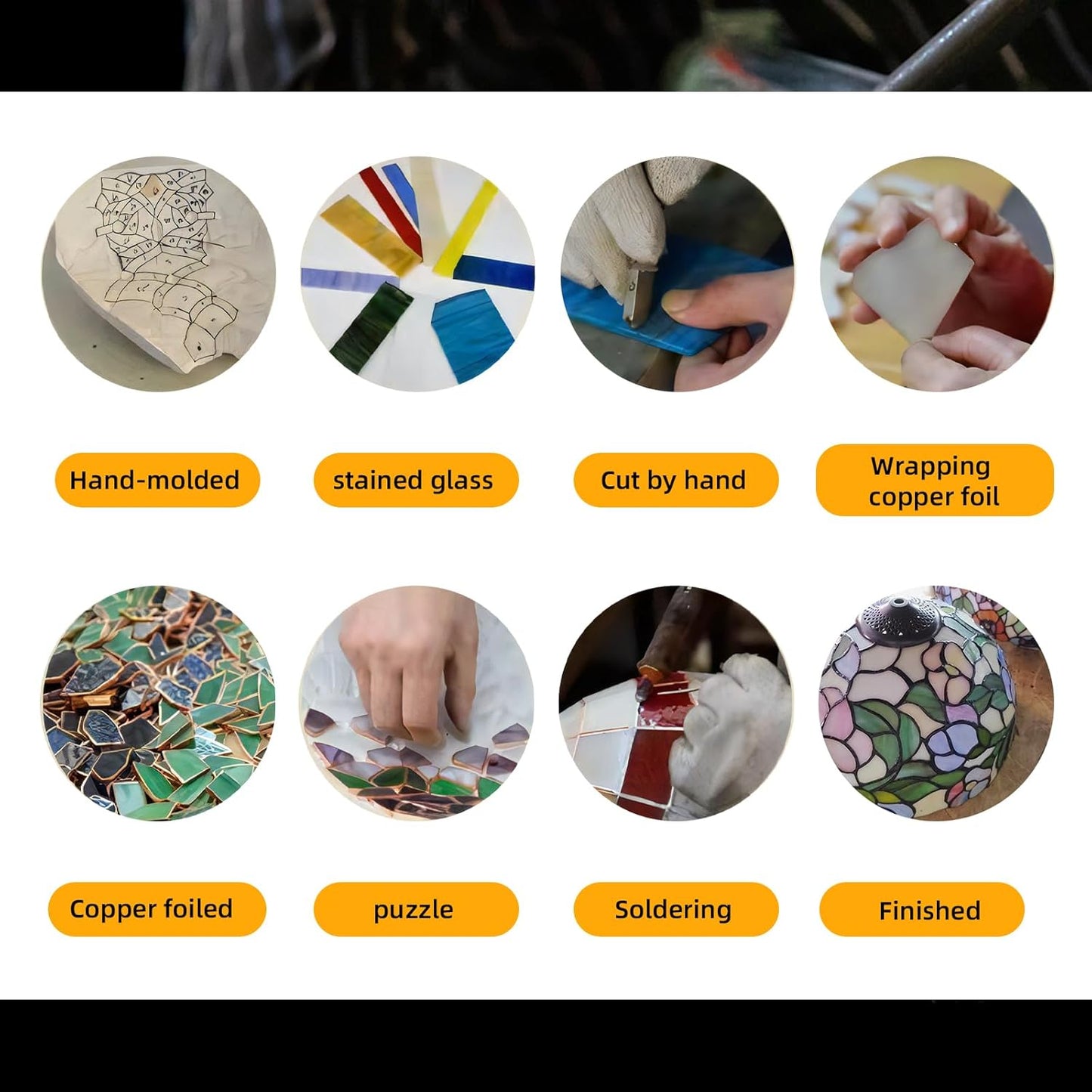 PA0008 Cardinal Stained Glass Window Panel- Tiffany Style Window Hanging- Red Bird Ornaments -12" Wx12 H Suncatcher- Wall Decorations for Home Office