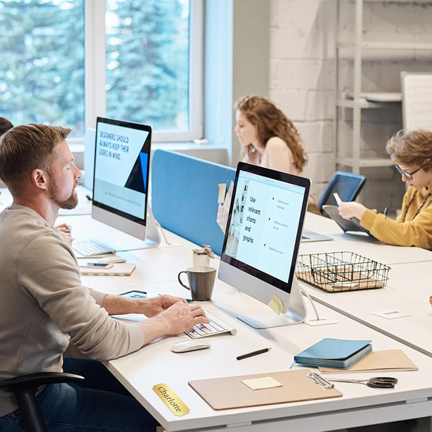 40 Pcs Name Plates Laser Engraved Solid Brushed Metal Plate with 100 pcs Screws Tag Frame Name Custom Name Personalized Plaque Blank Label with Screws and Adhesive Backing for DIY (1'' X 3'')