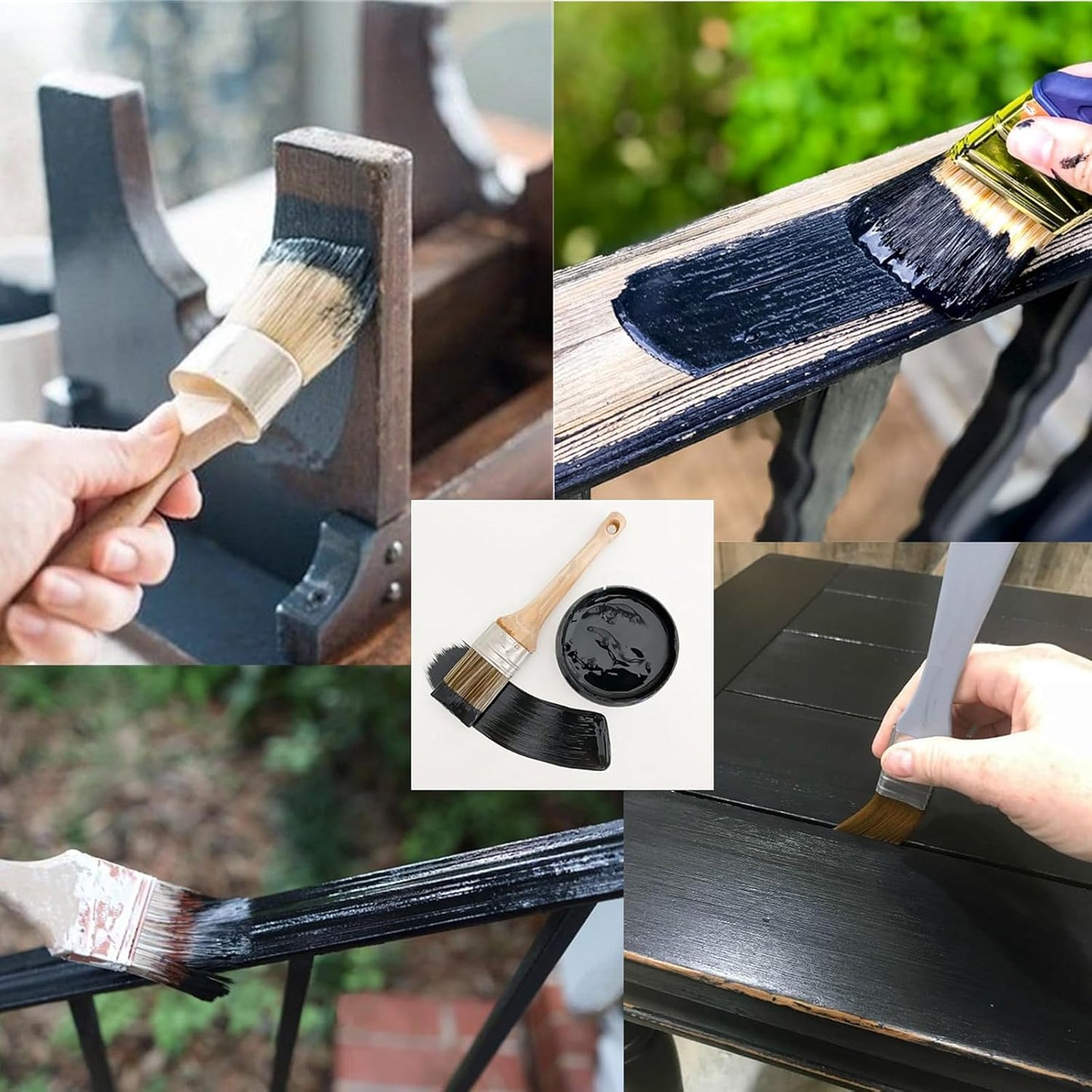 Shimmer Metallic Acrylic Paint Black Metallic Chalk Paste 1.7oz/50ml, Ideal for Wood/T-Shirts/Glass/Stone, DIY Crafts Projects Glitter Pearlescent Golden Pigment Suitable for Beginners Artists