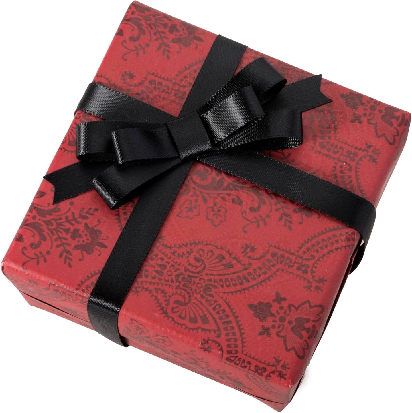 3/8 Inch Black Ribbon, 50 Yards Craft Polyester Satin Ribbon Perfect for Gift Wrapping, Handmade Roses, Wedding Party Decorations and DIY Crafts