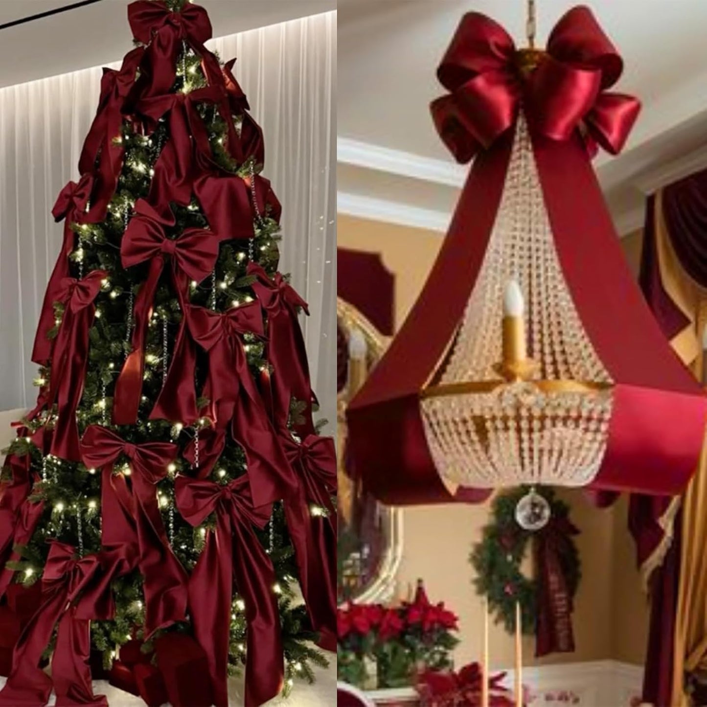 Blue Smoke Satin Ribbon 4 Inch X 15 Yards Solid Color Double Faced Ribbons Perfect for Crafts Wedding Decor Bow Making Arts Sewing and More