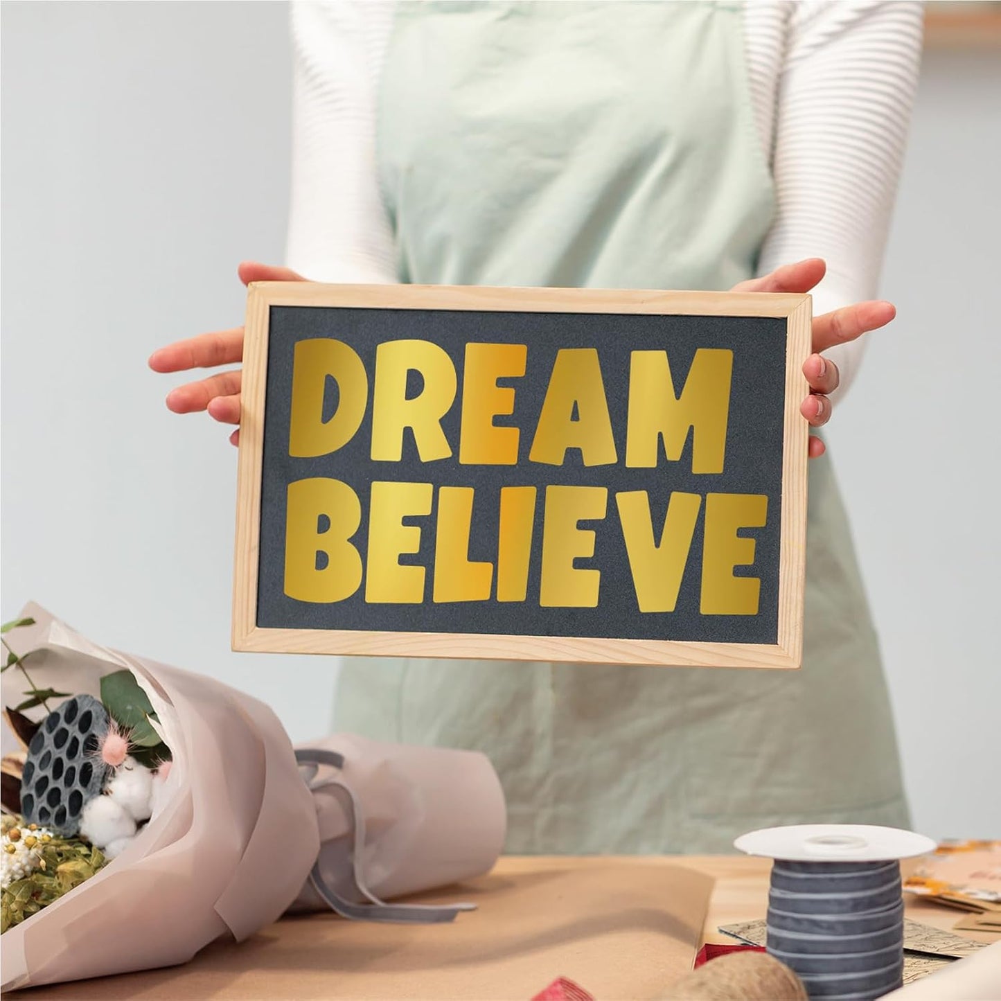 Bemeol Letter Stickers 432 Pieces 36 Sheets Bulletin Board Letters 3 Inch Classroom Alphabet Poster Board Letter for Bulletin Board Display School Decor(Gold)