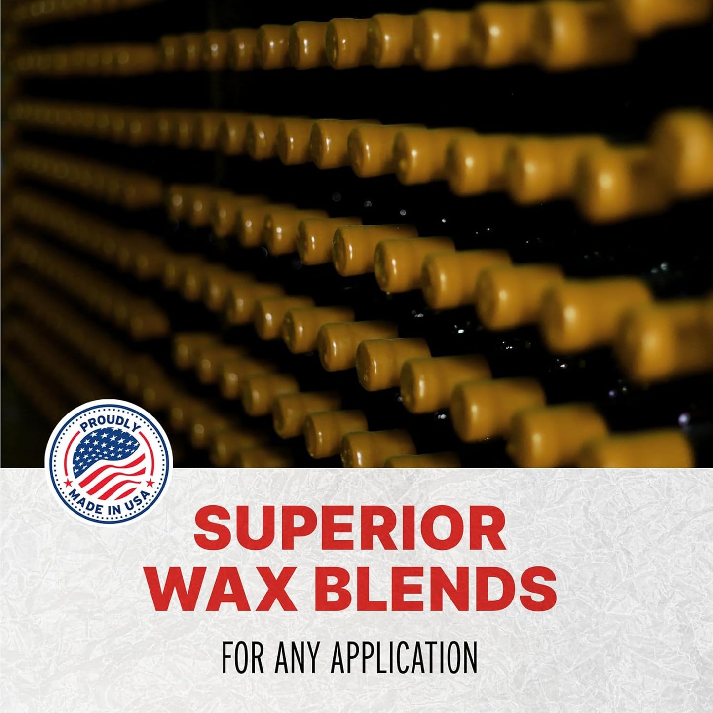 Blended Waxes, Inc. Bottle Sealing Wax Beads, Premium Pastille Wax Seal Beads for Wine, Beer, and Liquor Bottle Closure, Seals Between 25-30 Bottles, 1 lb, Goldenrod