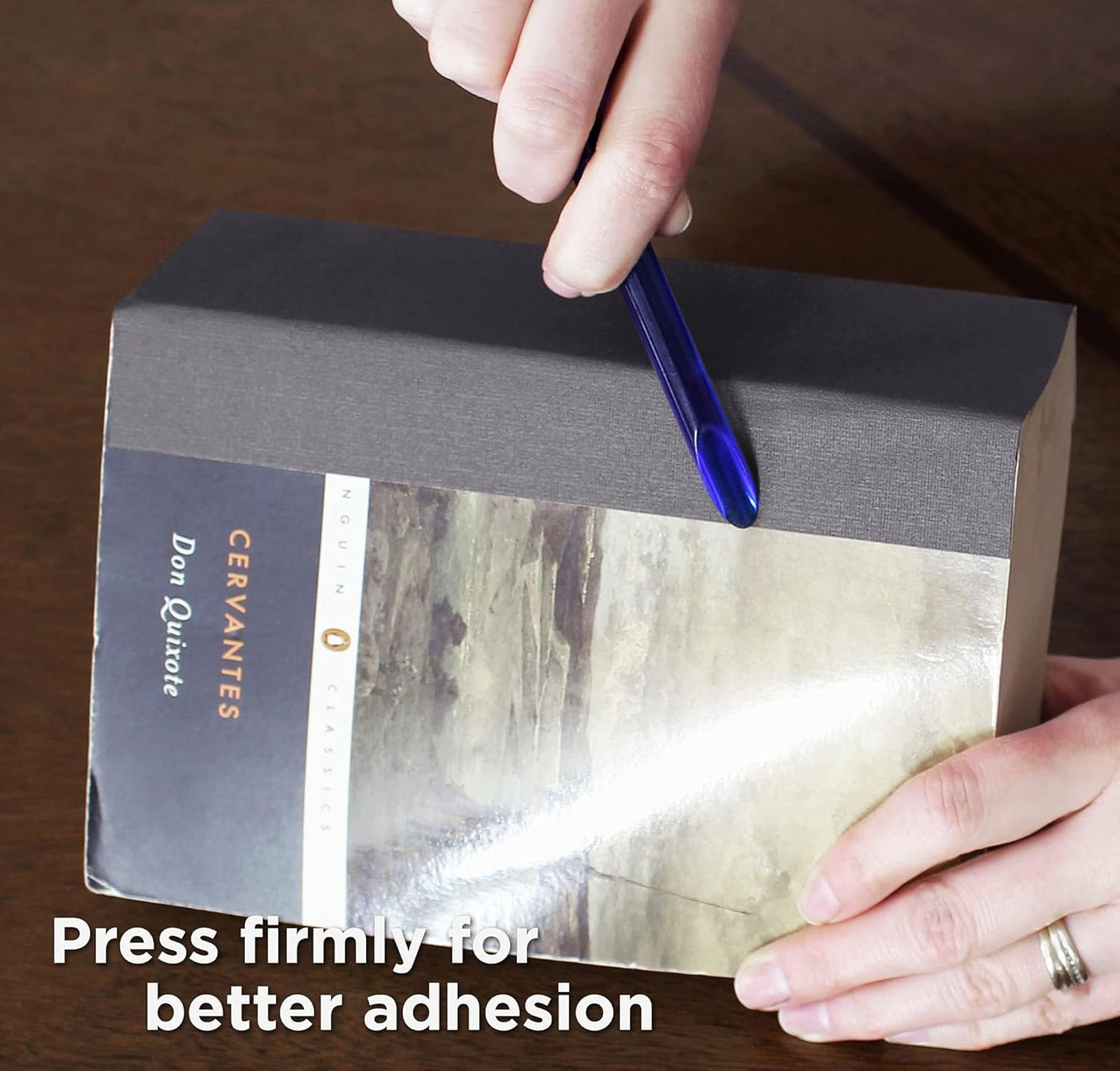 BookGuard 4 inch Premium Bookbinding Repair Cloth Tape, 15 Yard Roll, Gray