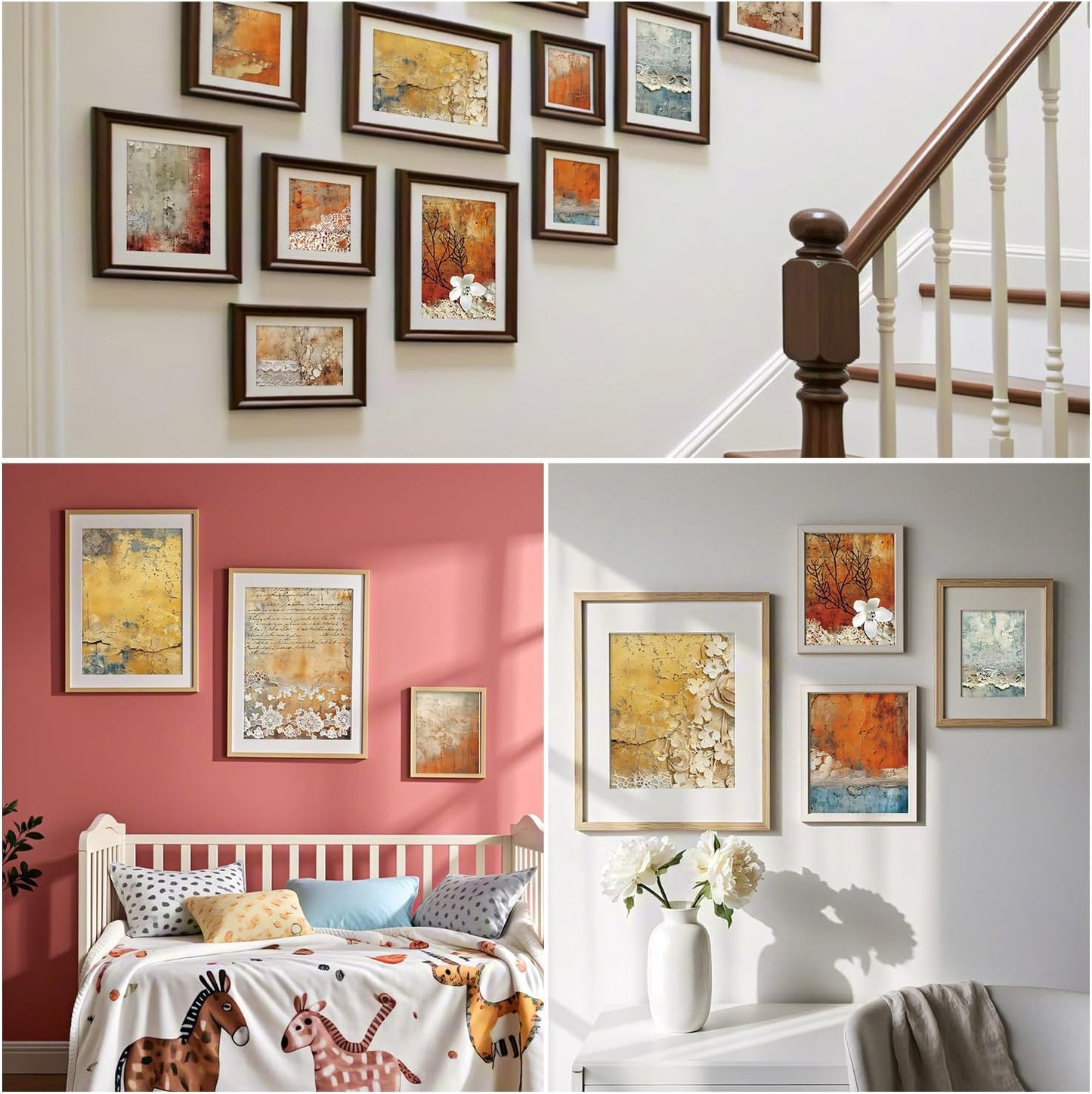 6'' Vintage Lace Scrapbook Paper Pad - 24 Sheets Double Sided Origami Cards for Junk Journal Collage Supplies Cards Decor Gifts Crafts DIY Wrapping Decorative Folded Photo Album