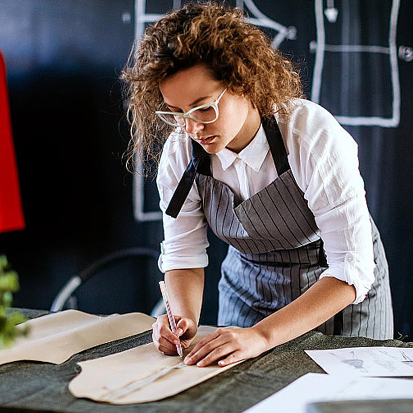 20 Pcs Heat Erasable Pens for Fabric 4 Colors Heat Erasable Fabric Marking Pens for Sewing Quilting Embroidery Dressmaking