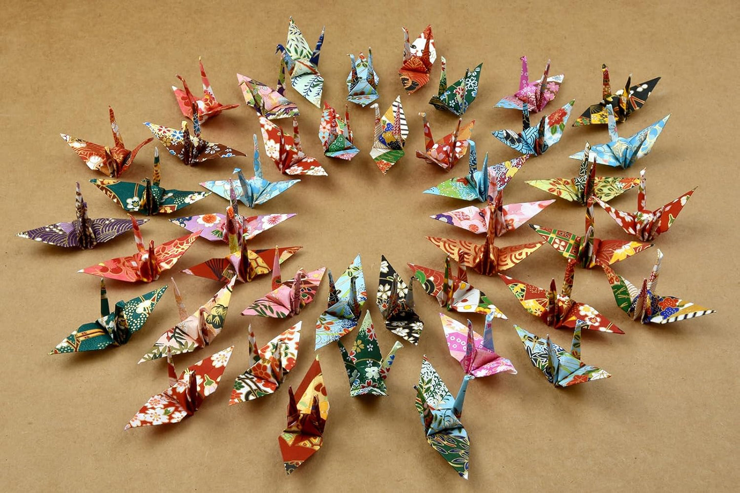 50 Origami Paper Yuzen Washi Paper Different Patterns Japanese Print 3x3 inches for Wedding Decor Japanese Designs, Mixed Patterns for Origami, Scrapbooking, DIY Gifts Origamipolly