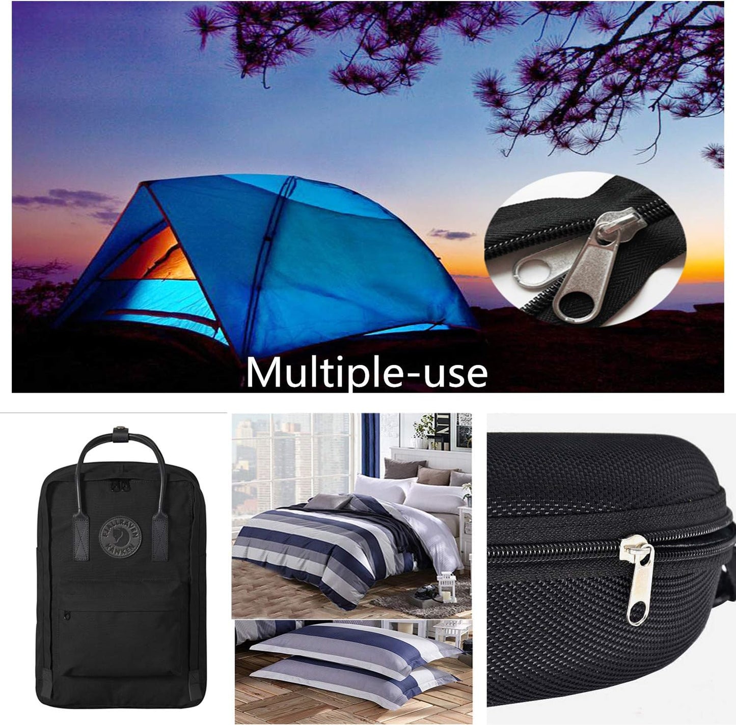 Meikeer 252-Piece Zipper Repair Kit with Replacement Zippers and Pulls, Universal Tools for Luggage, Bags, Jackets, and Outdoor Gear