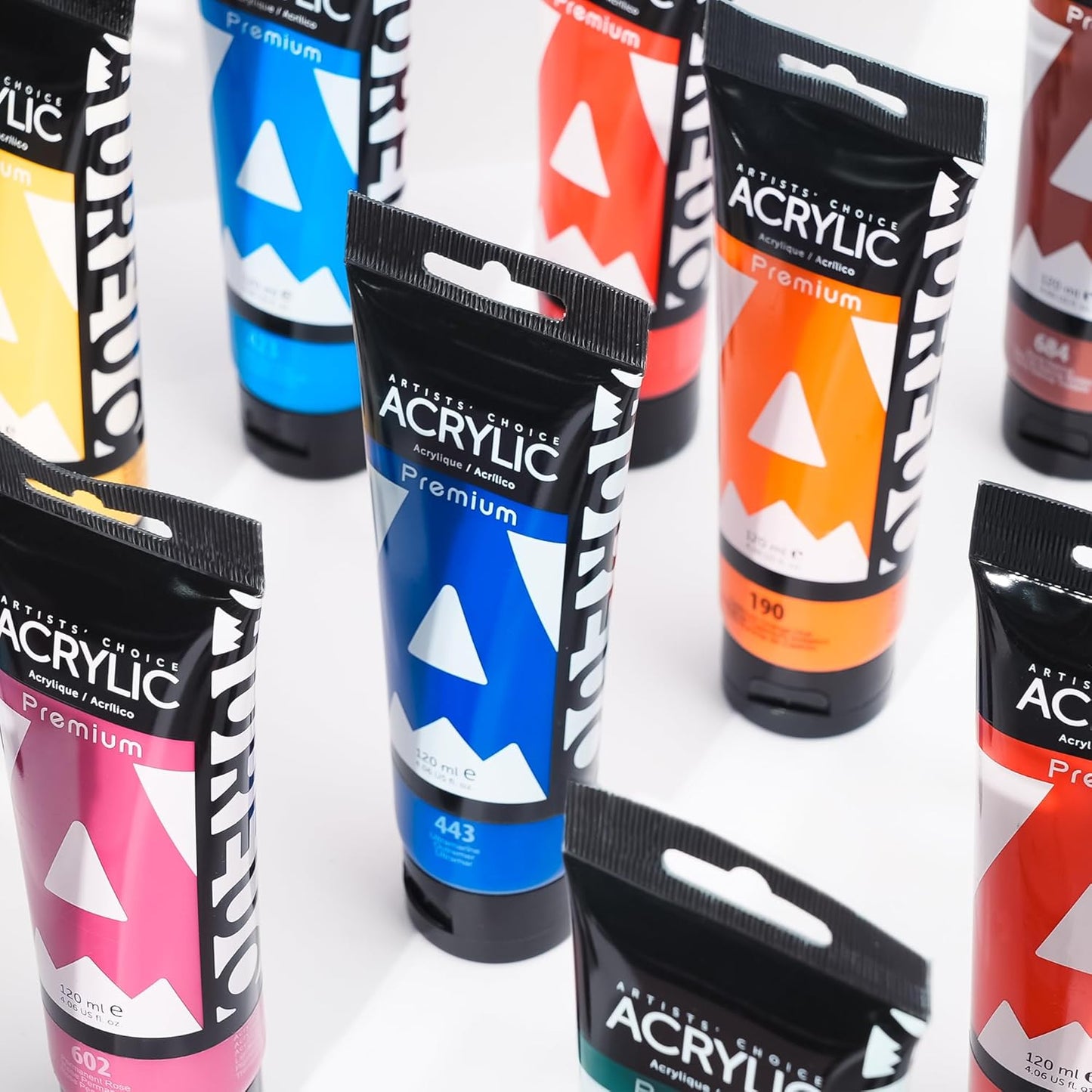 AUREUO Permanent Rose Acrylic Paint, 4 Fl Oz / 120ml Single Tube, Rich Pigment Art Craft Paints for Canvas, Rocks, Wood, Ceramic, Fabric - Art Supplies for Beginners, Professionals, Artists