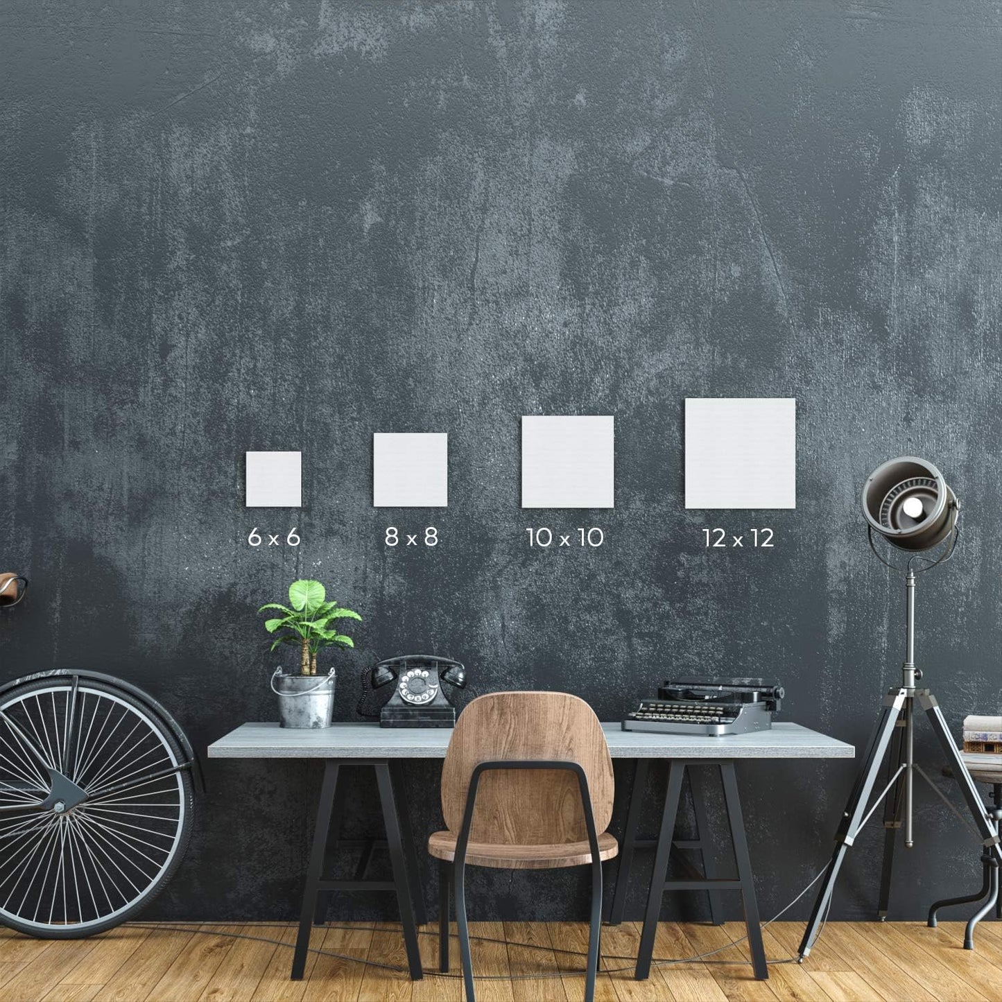 ARTEZA Canvas Panels 8x8 Inch, White Blank Pack of 14, 100% Cotton, 12.3 oz Primed, 7 oz Unprimed, Acid-Free, for Acrylic & Oil Painting, Professional Artists, Hobby Painters & Beginners