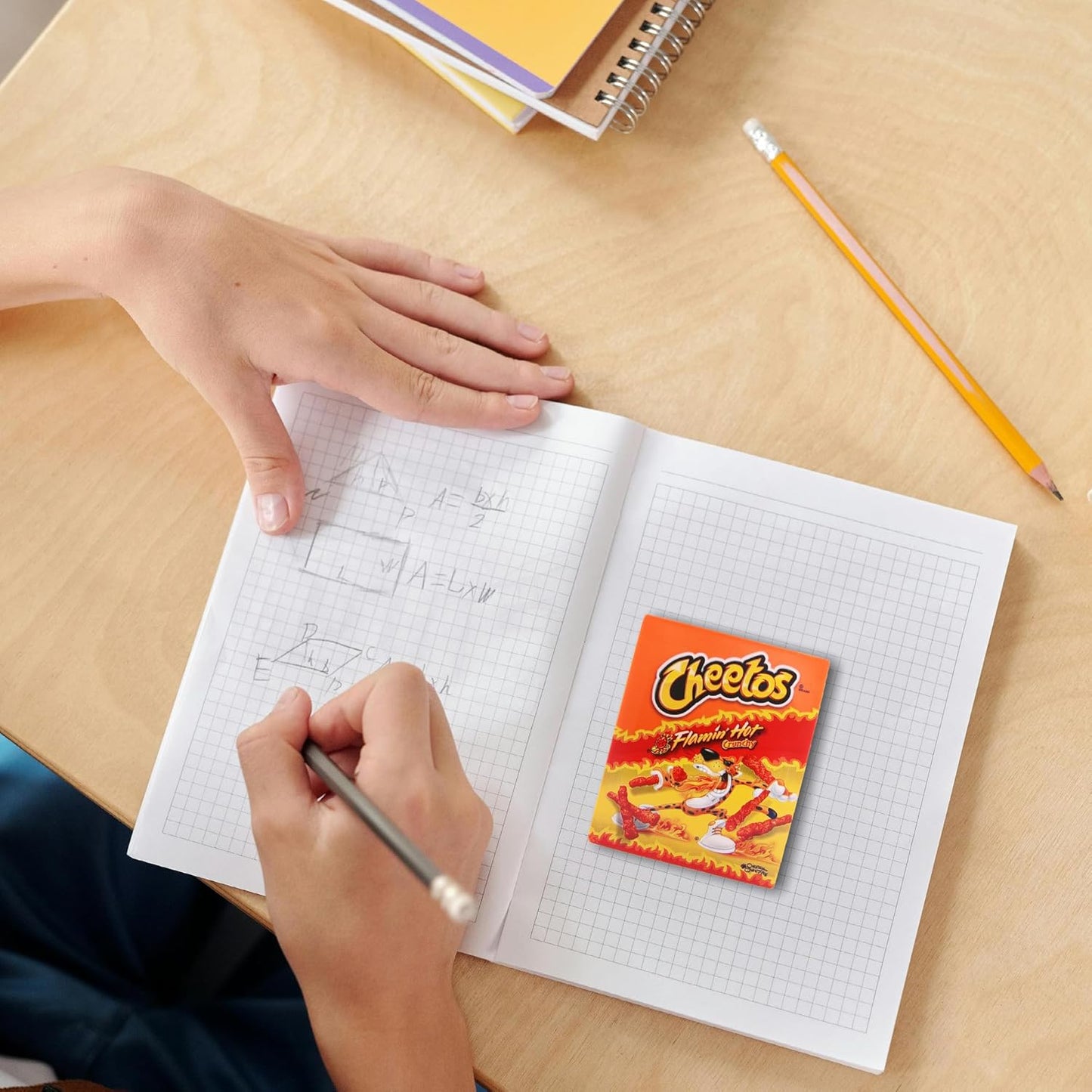 Cheetos Cute School Supplies Eraser, Fun Pencil Eraser for Kids, Cool Back to School Rubber Erasers Latex Free