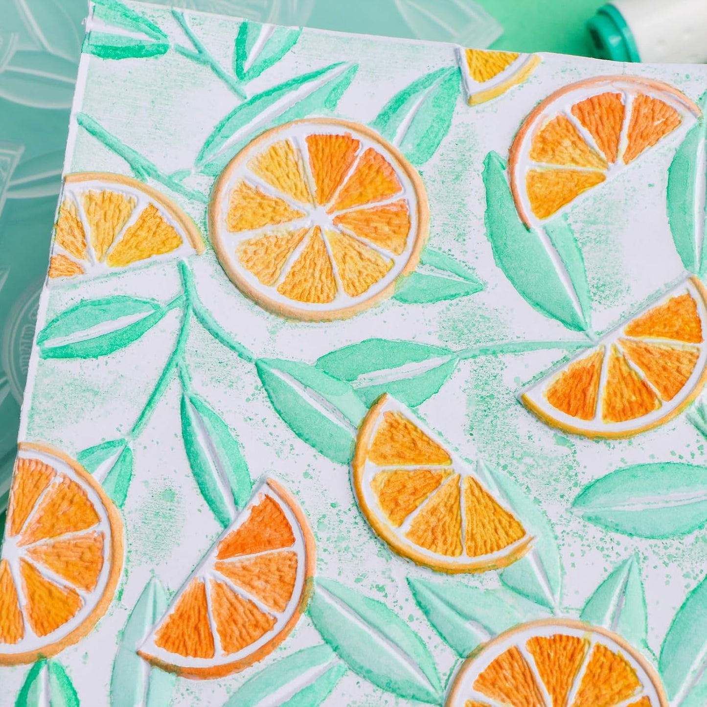 BAOFALI 3D Embossing Folders Lemon Textured for Card Making,Embossing Template Paper Card Embossing Stencil for DIY Scrapbooking Photo Album Card Paper Craft Decoration 6.3" L x 4.5" W