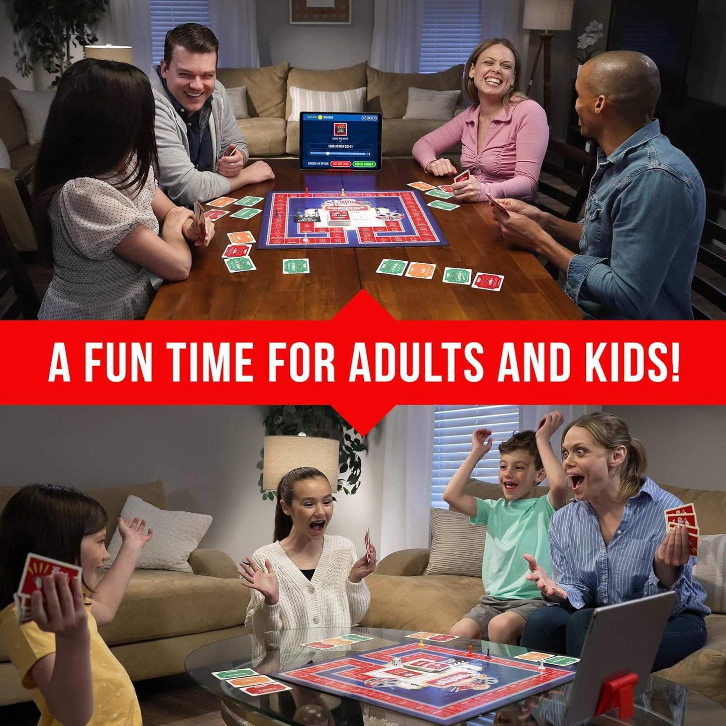 Soundtrack Trivia Limited Edition Movie Game Includes Bluetooth Speaker, Hand Painted Pieces and Coasters, Name The Movie from a 15 Second Music Clip, Board Game for Family, Adults, Kids Ages 8+