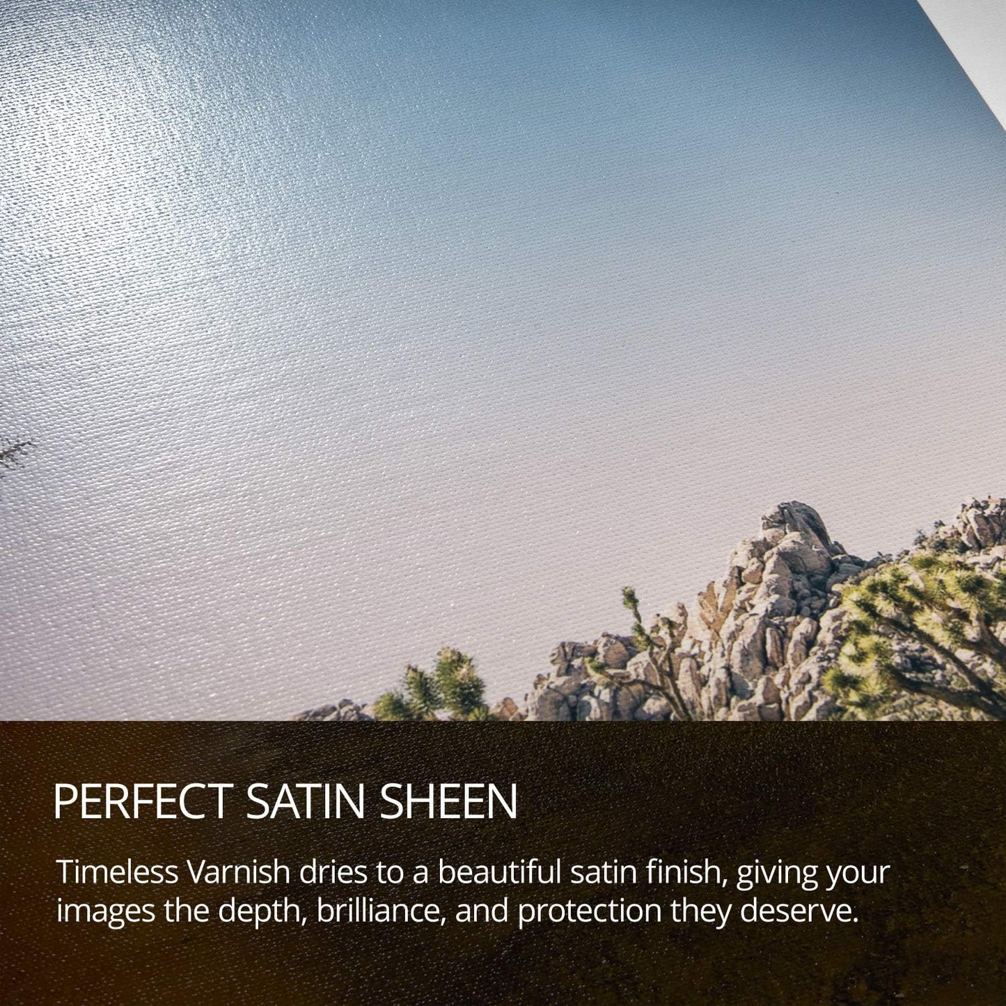 Timeless Archival Print Varnish - 1 Gallon, Satin Finish, Premium Canvas Coating, Water Based UV Protection, 100+ Years Certified Archival