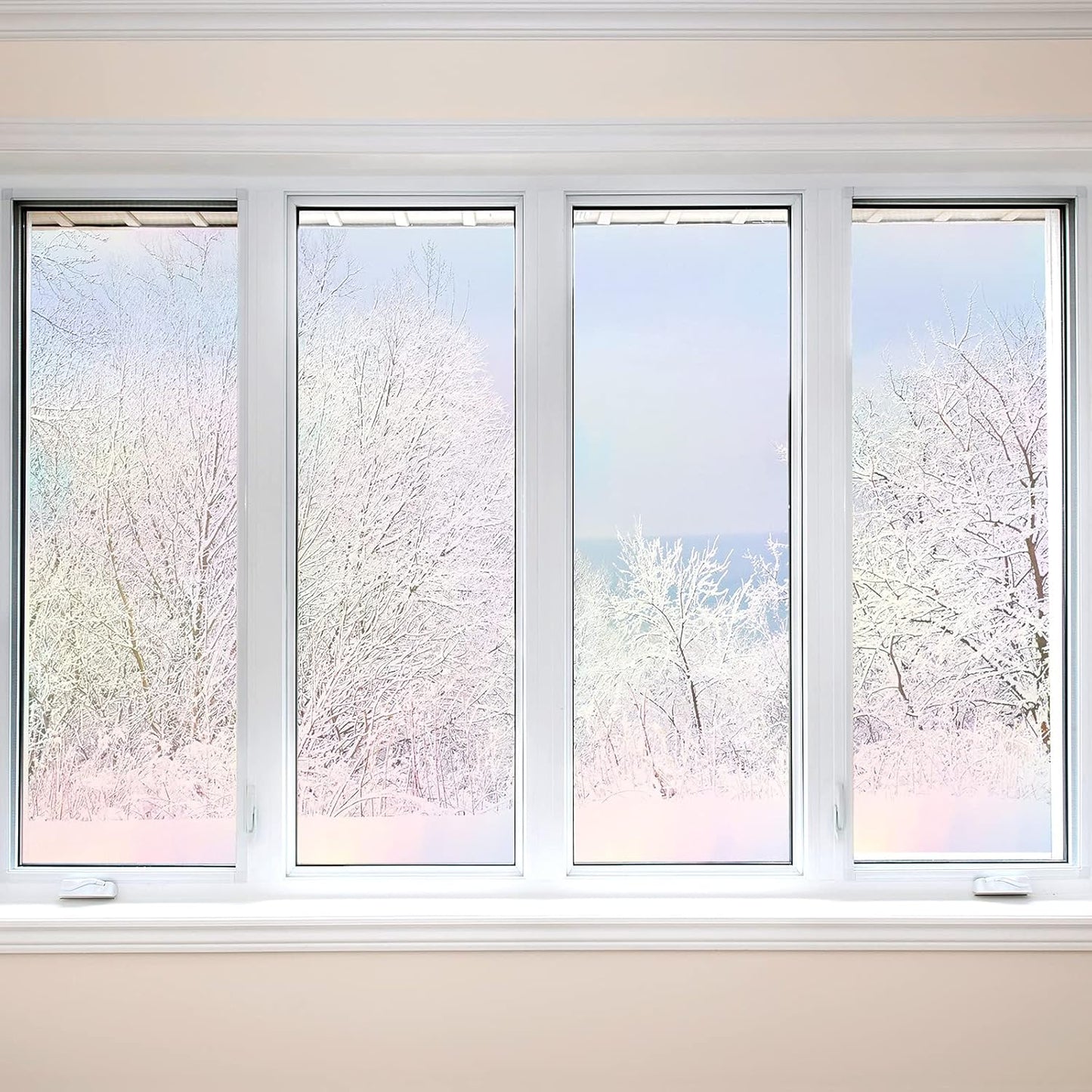 36 Sheets Holographic Sticker Paper Clear A4 Vinyl Sticker Paper Self Adhesive Waterproof Transparent Film Gem Rainbow Star Patterns, 11.7 x 8.3 Inch (Colorful)