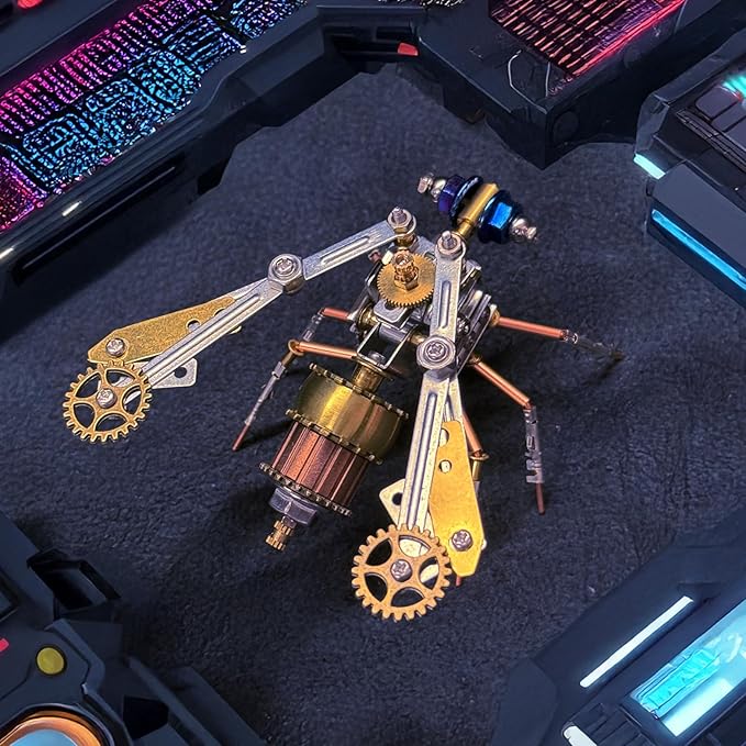 3D Metal Model Kits Insect Bug Mechanical Steampunk Science Kit Metal Building DIY Projects Arts and Crafts Hobby Kits Gift Ideas for Birthday & Christmas (Mechanical Insect)
