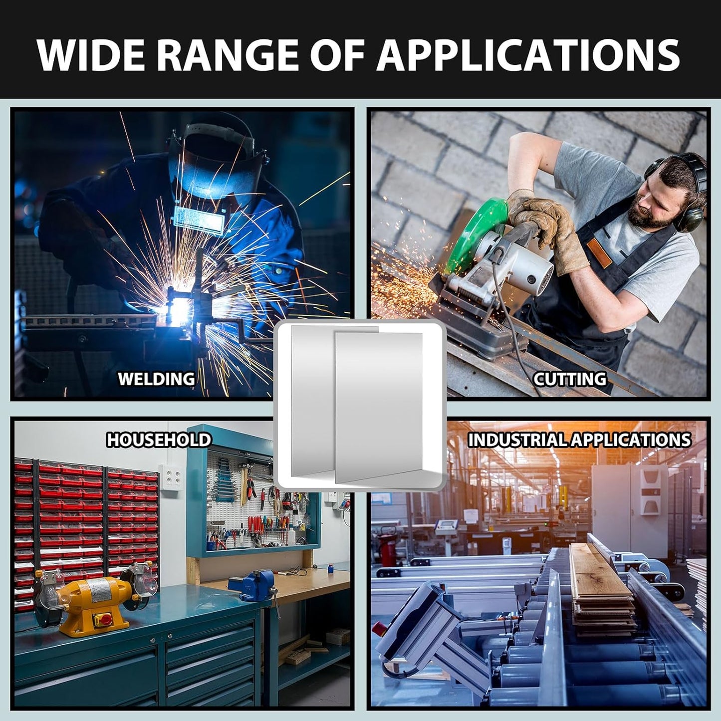 Hicarer 1 Pcs Mild Steel Sheet Cold Rolled 18 Gauge Metal Plate 0.06 Inch (1.5mm) Thick Weldable Metal Sheets for Professional Industrial DIY Use, Clean Surface Easy to Weld (36'' x 24'')