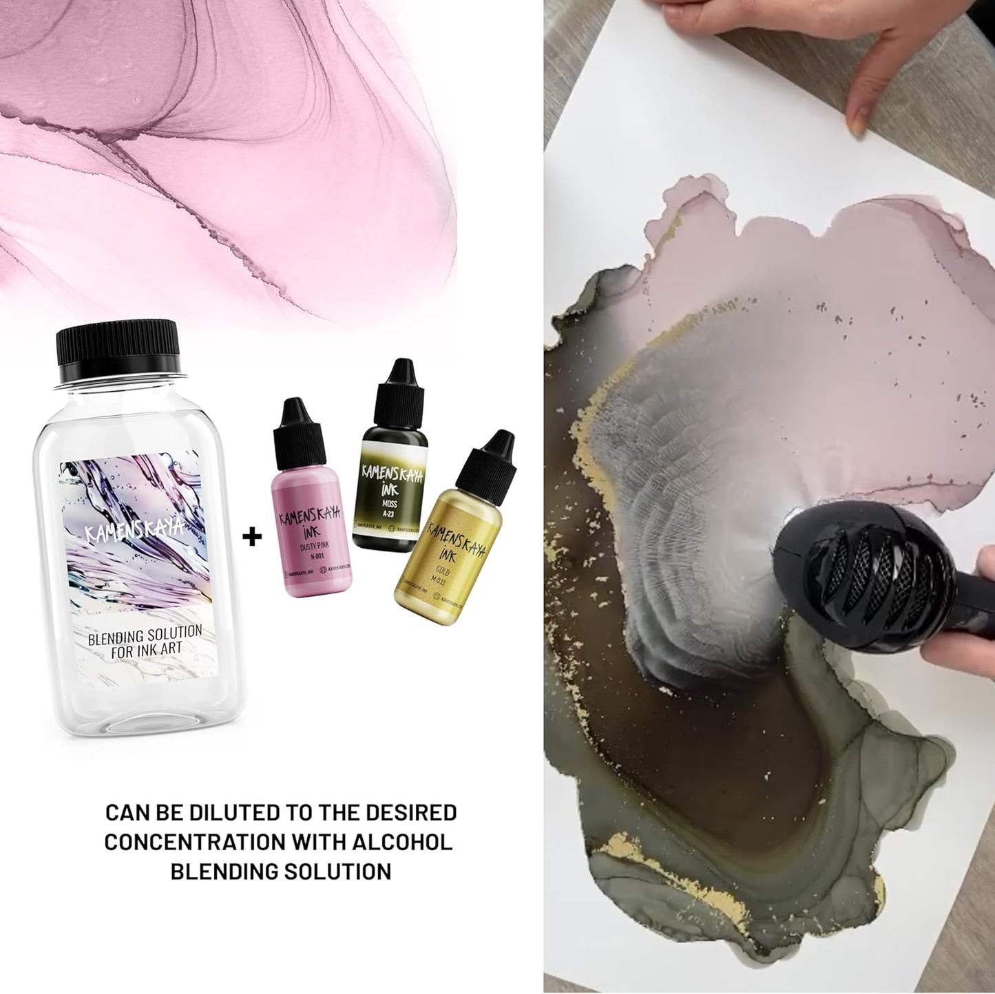 Alcohol Ink Set #16: Matched Color Combination of Alcohol Inks, 4 pcs. 0.51 fl oz (15 ml) Each