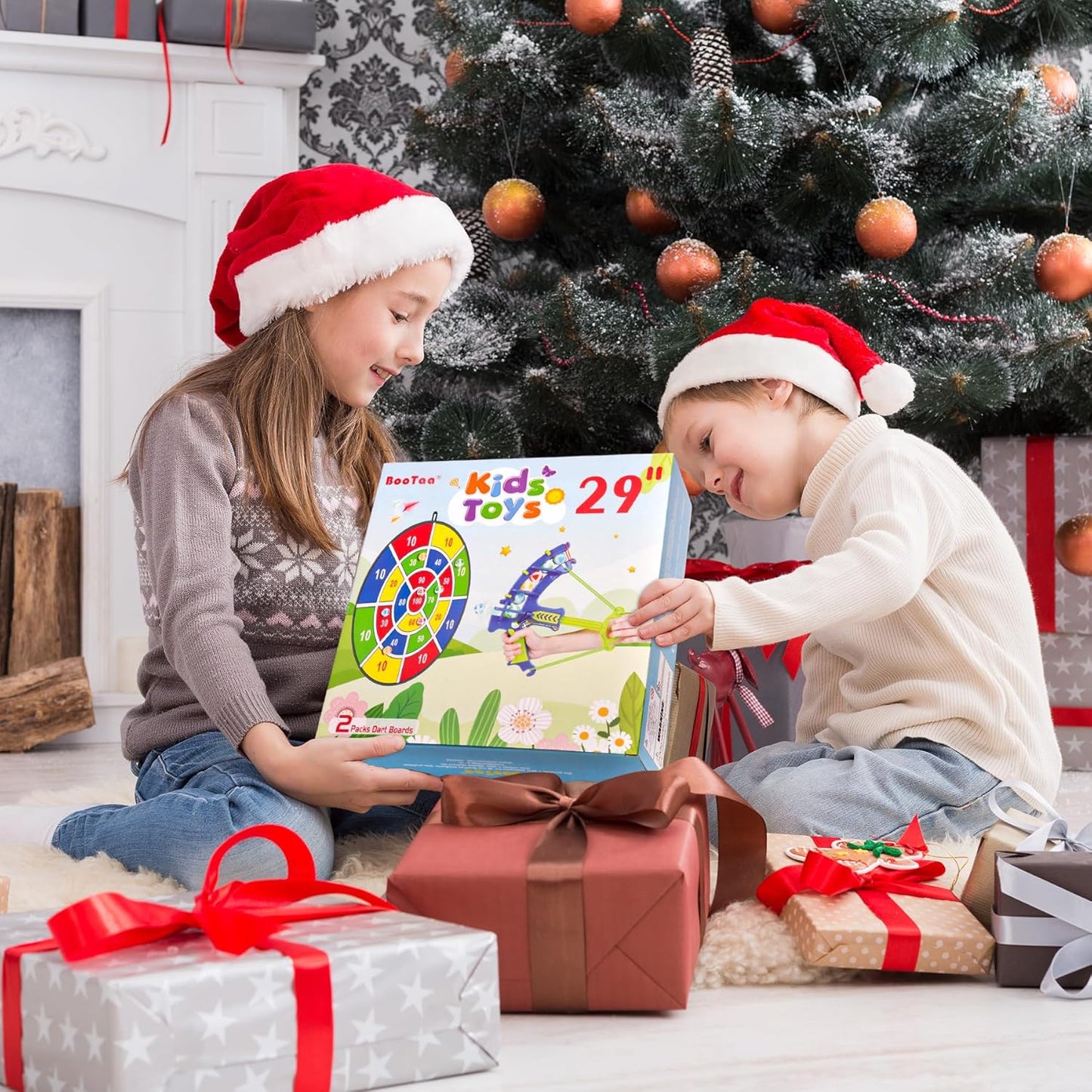 BooTaa 29" Large Dart Board for Kids, Kids Dart Board with Sticky Balls, Boys Toys, Indoor/Sport Outdoor Fun Party Play Game Toys, Birthday Gifts for 3 4 5 6 7 8 9 10 11 12 Year Old Boys Girls