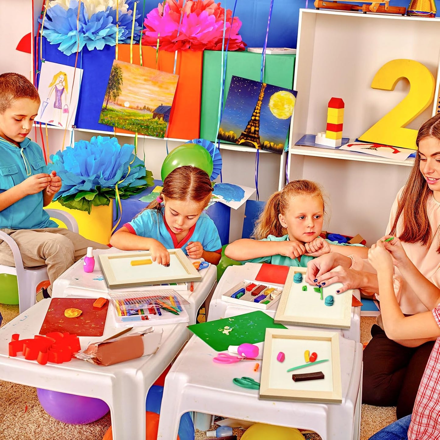 Kathfly 12 Pcs 5 x 7'' Wood Panel Boards, Unfinished Wood Canvas Panels for Painting Crafts DIY Drawing Pouring Art Projects