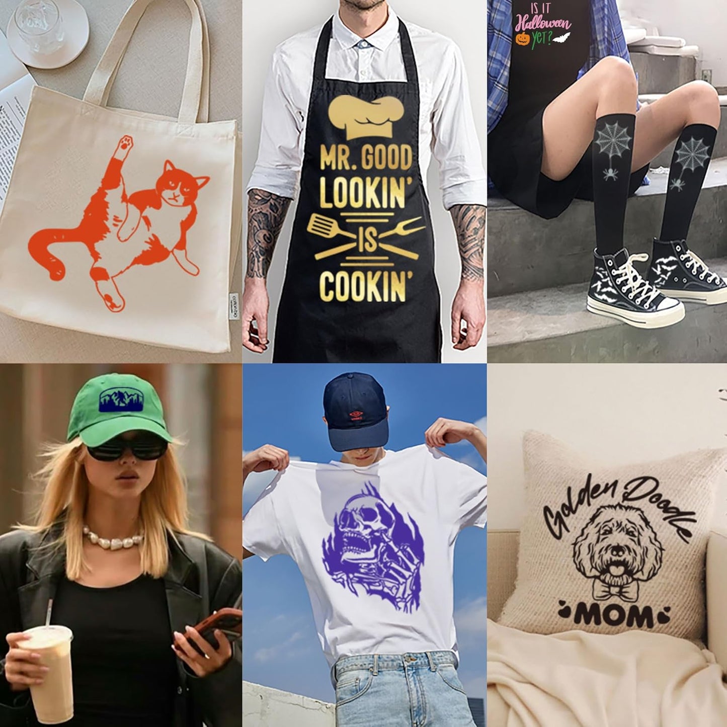 FUNKAKA Yellow Heat Transfer HTV Vinyl Bundle, 8 Rolls 12" x 3ft Iron On Vinyl for T-Shirt 8 Various Yellow Colors HTV for All Cutter Machines Easy to Cut