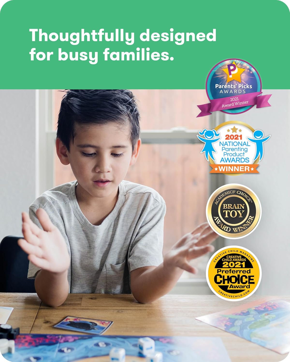 SimplyFun Shore Seekers - A Fun and Interactive Math Board Game for Kids - Practice Addition and Multiplication Skills - Math Game for Kids, 2 to 7 Players, Ages 7 & Up