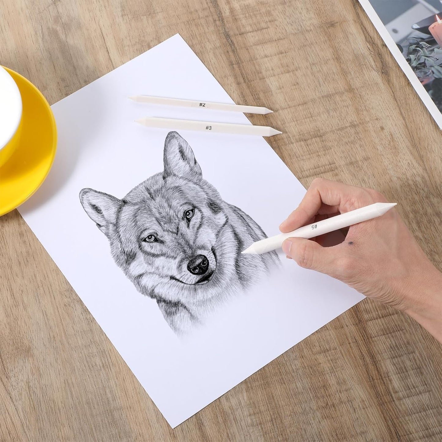 108 PCS Blending Stumps and Tortillions Blending Sticks, Oil Pastel Blending Pencil Soft Paper Felts Sketch Shading Pencils Colored Pencil Blender for Artists and Students Drawing Supplies (9 Sizes)