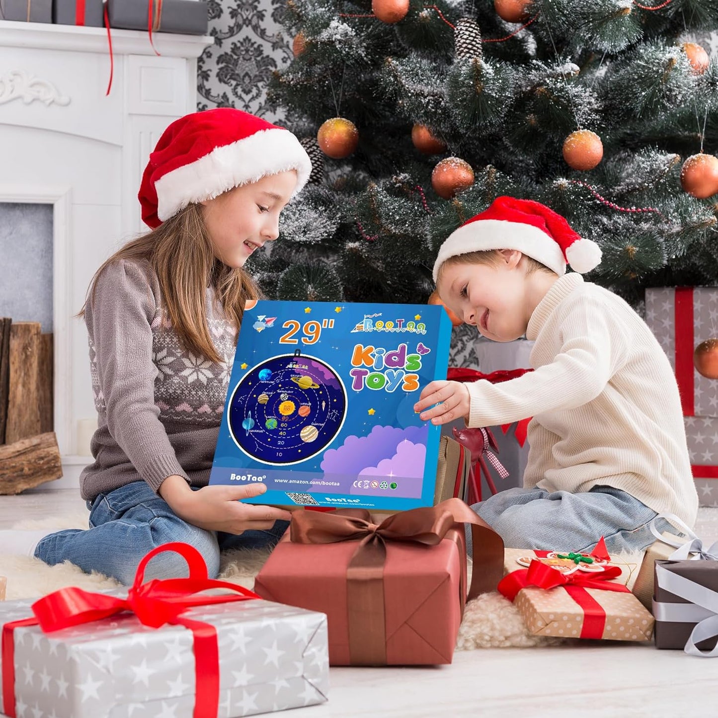 BooTaa 29" Large Dart Board for Kids, Kids Dart Board with Sticky Balls, Boys Toys, Indoor/Sport Outdoor Fun Party Play Game Toys, Birthday Gifts for 3 4 5 6 7 8 9 10 11 12 Year Old Boys Girls