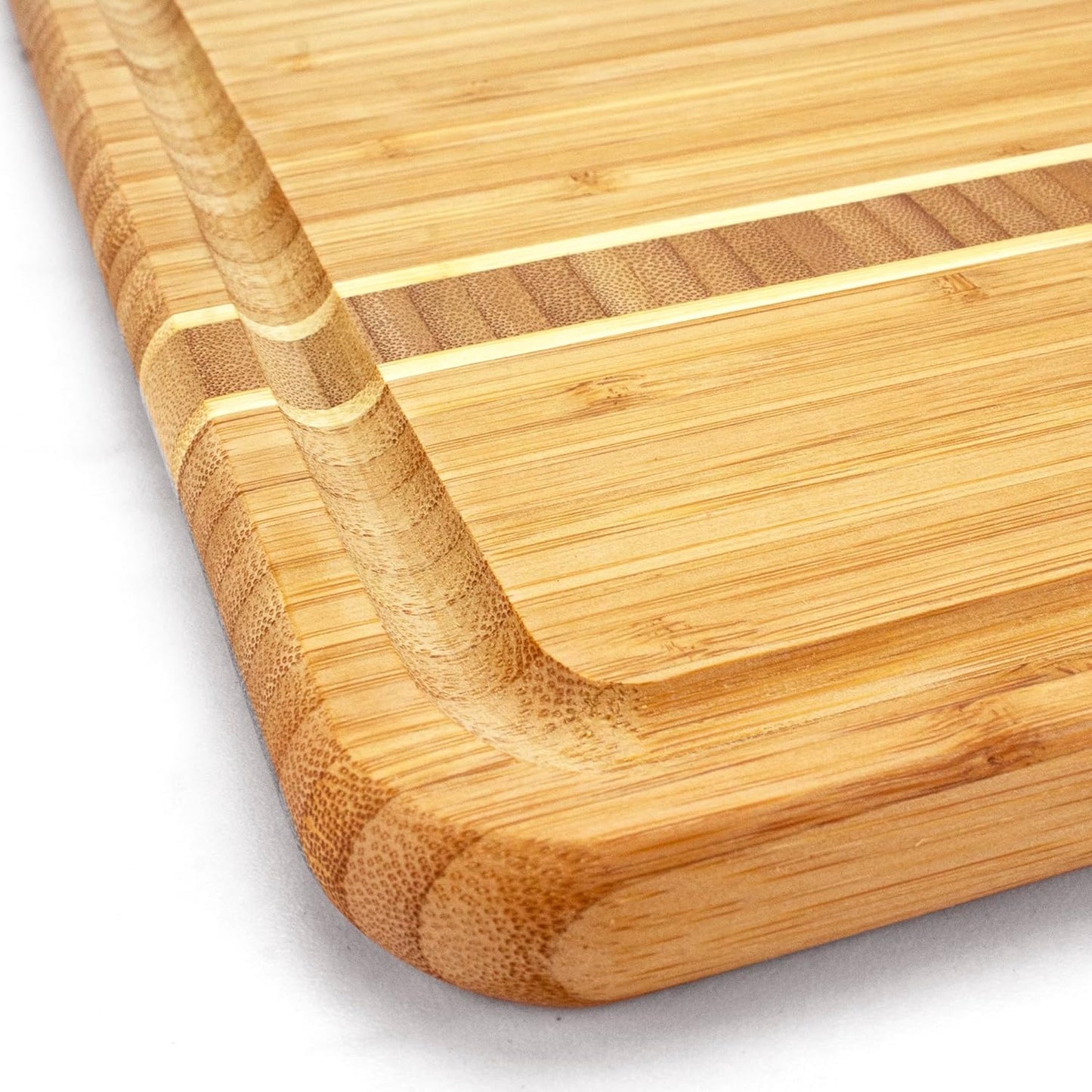 Totally Bamboo Dominica Large Cutting Board with Juice Groove, 20-5/8" x 12-1/2"