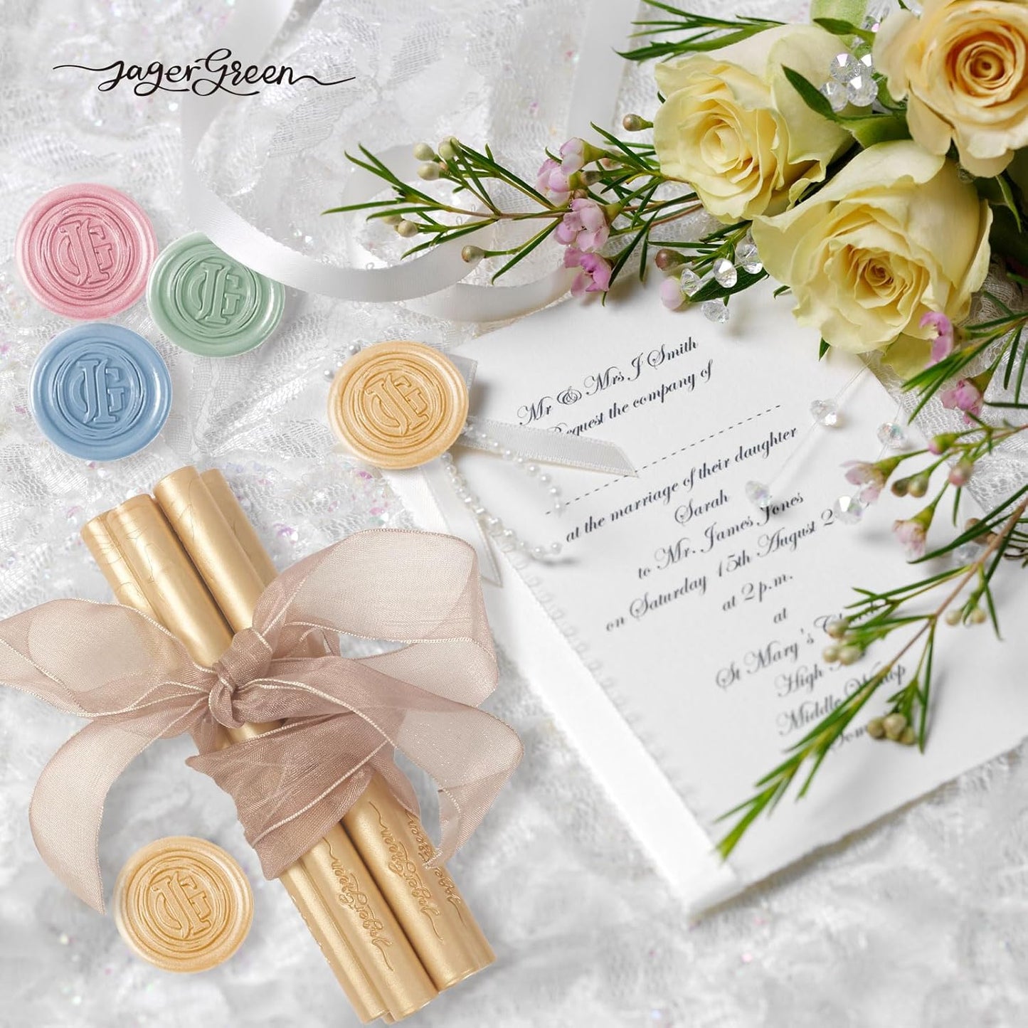 Glue Gun Wax Seal Sticks, 8 Pcs White Sealing Wax Sticks for Wedding Invitation Envelopes, Antique Stamp Seals, Letter Sealer, Scrapbook Supplies, Christmas Cards, Gifts Wrapping