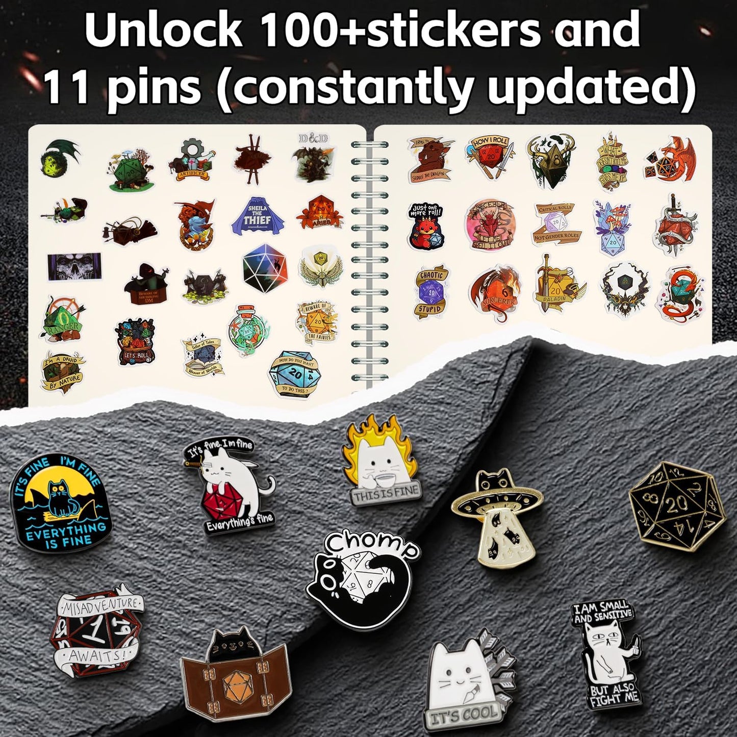 Coyeekn Mystery Dice Set - DND Dice Set - Polyhedral Dice, Dice Goblin, RPG Dice Set, Suitable for Role Playing, Table Games