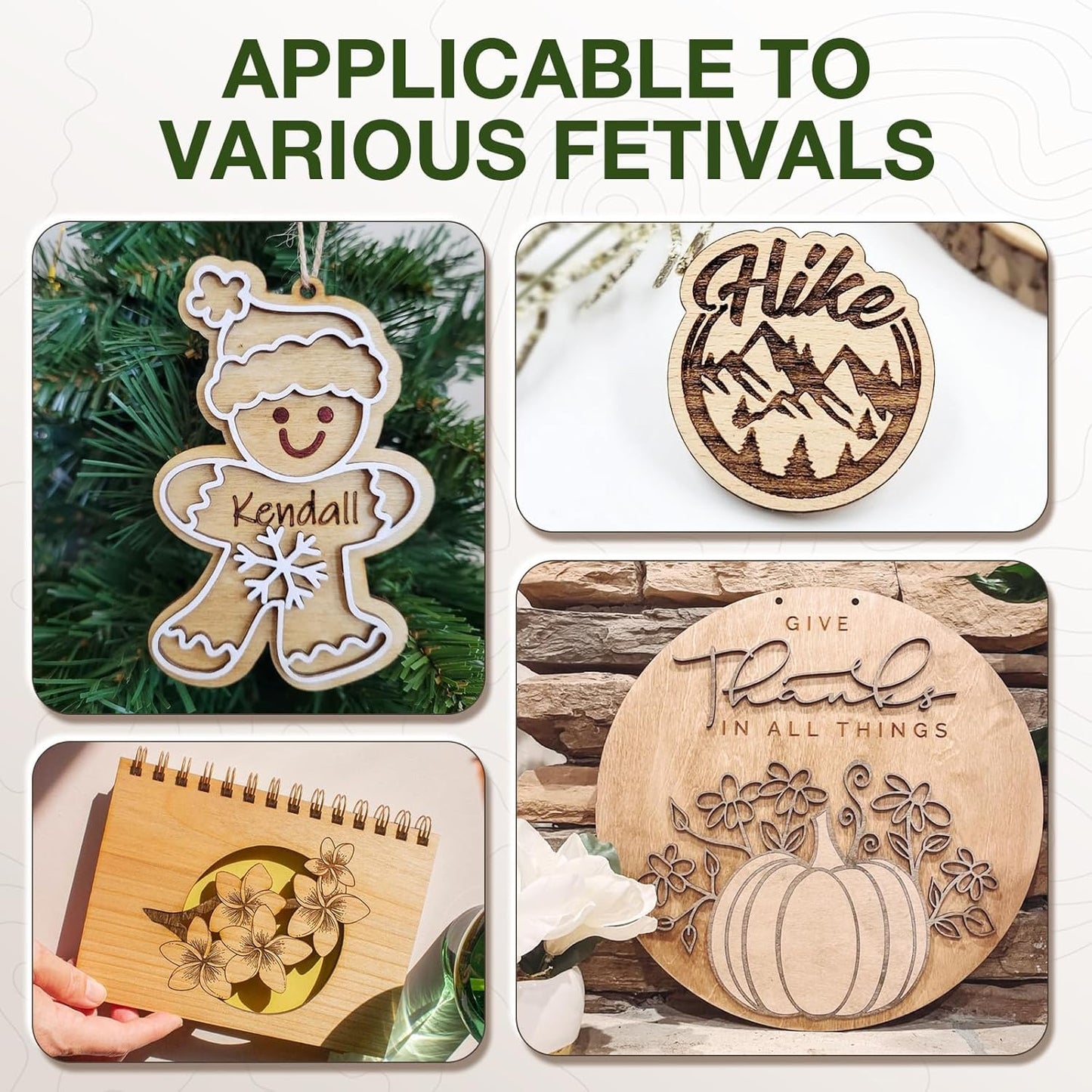 10 Pack Maple Plywood Sheets, 12 x 12 x 1/8 Inch, 3mm Plywood for Laser Cutting, Thin Unfinished Wood Sheets for Architectural Models, Wood Burning and DIY Wood Crafts