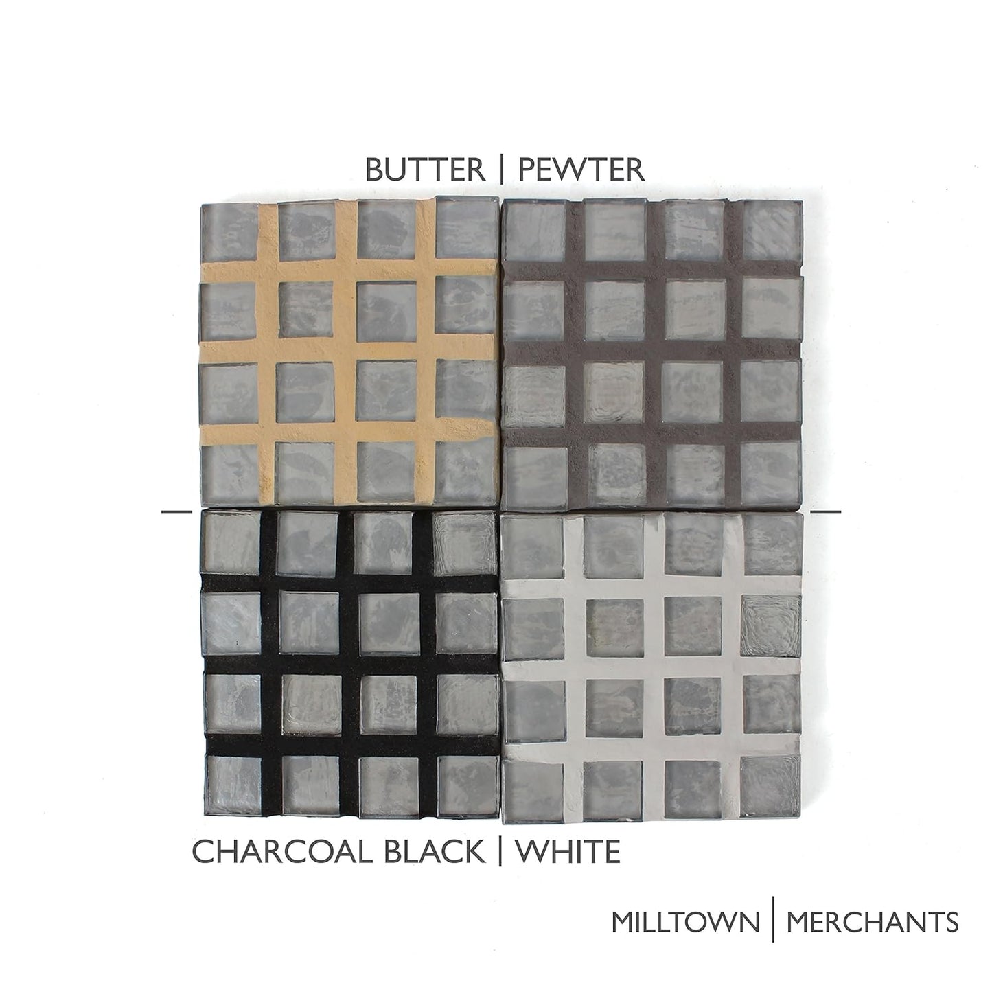 Milltown Merchants 48 oz Pewter Grout - Great for Mosaic Making - 3 pounds of Charcoal Gray Mosaic Tile Grout