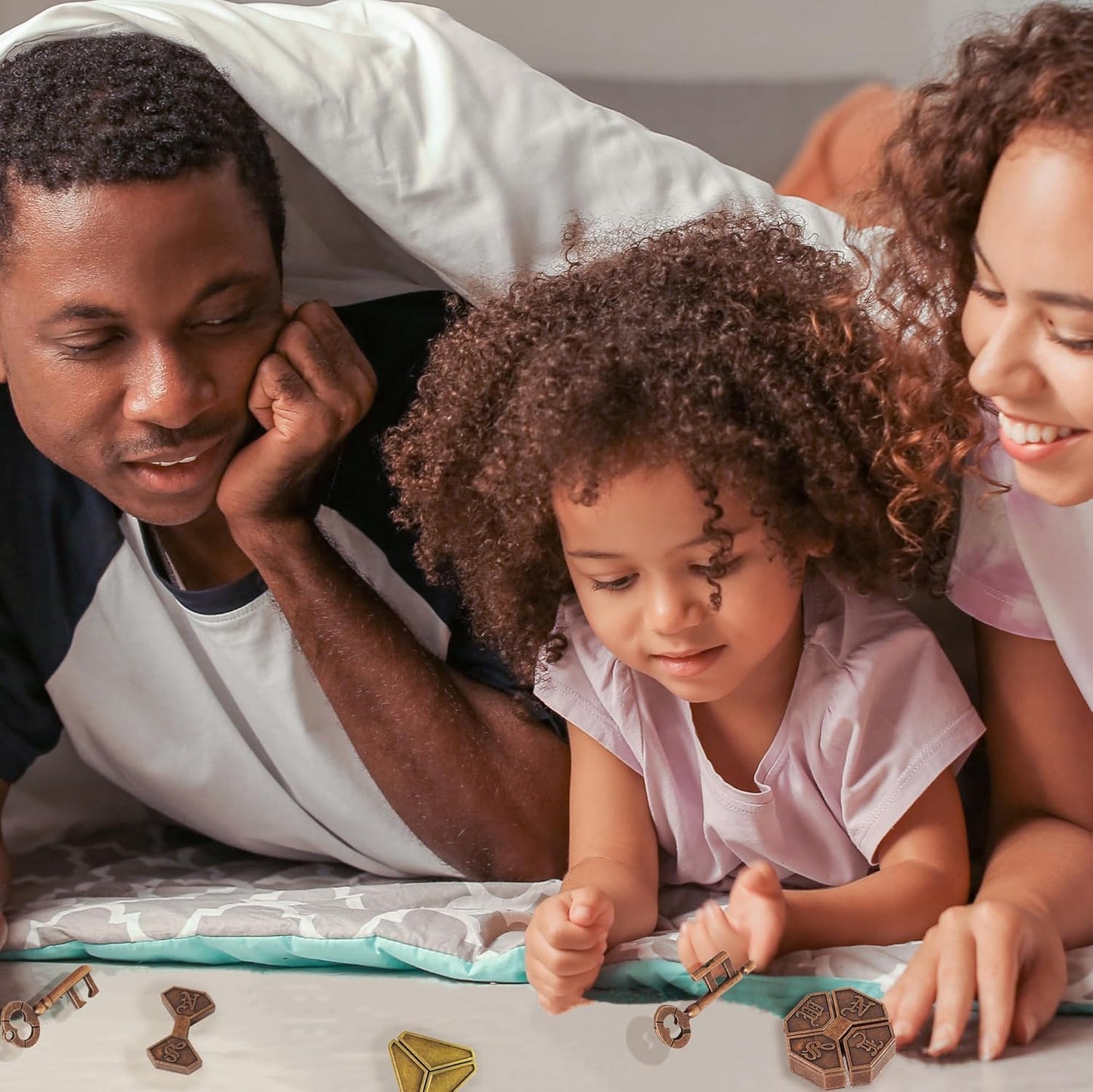 Metal Brain Teasers Puzzles for Kids and Adults 3 PCS Unlock Interlocking Puzzles IQ Logic Test Disentanglement Educational Toy for Kids Adults