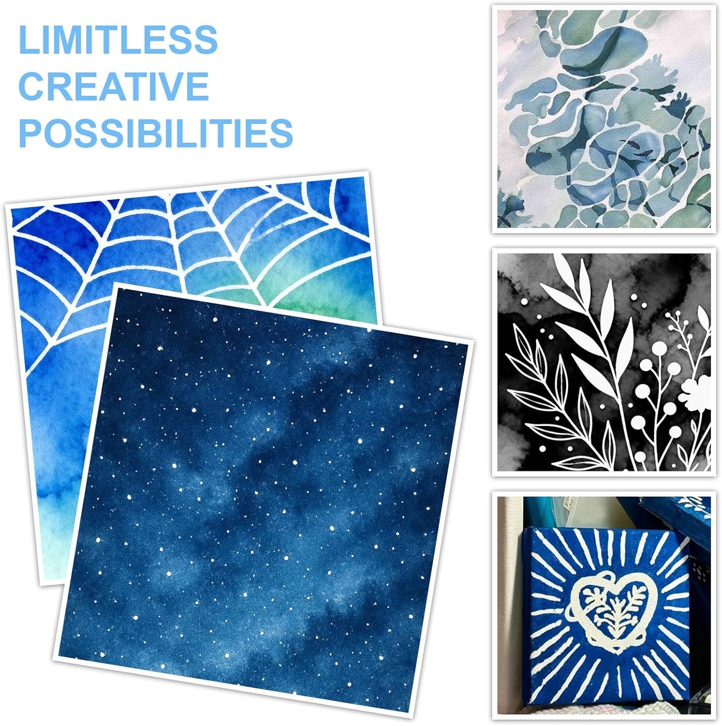 Masking Fluid for Watercolor Painting, 30ml Watercolor Masking Fluid with 2 Brushes & Eraser, Fine Arts & Crafts Supplies for Ink, Watercolor, Gouache Painting