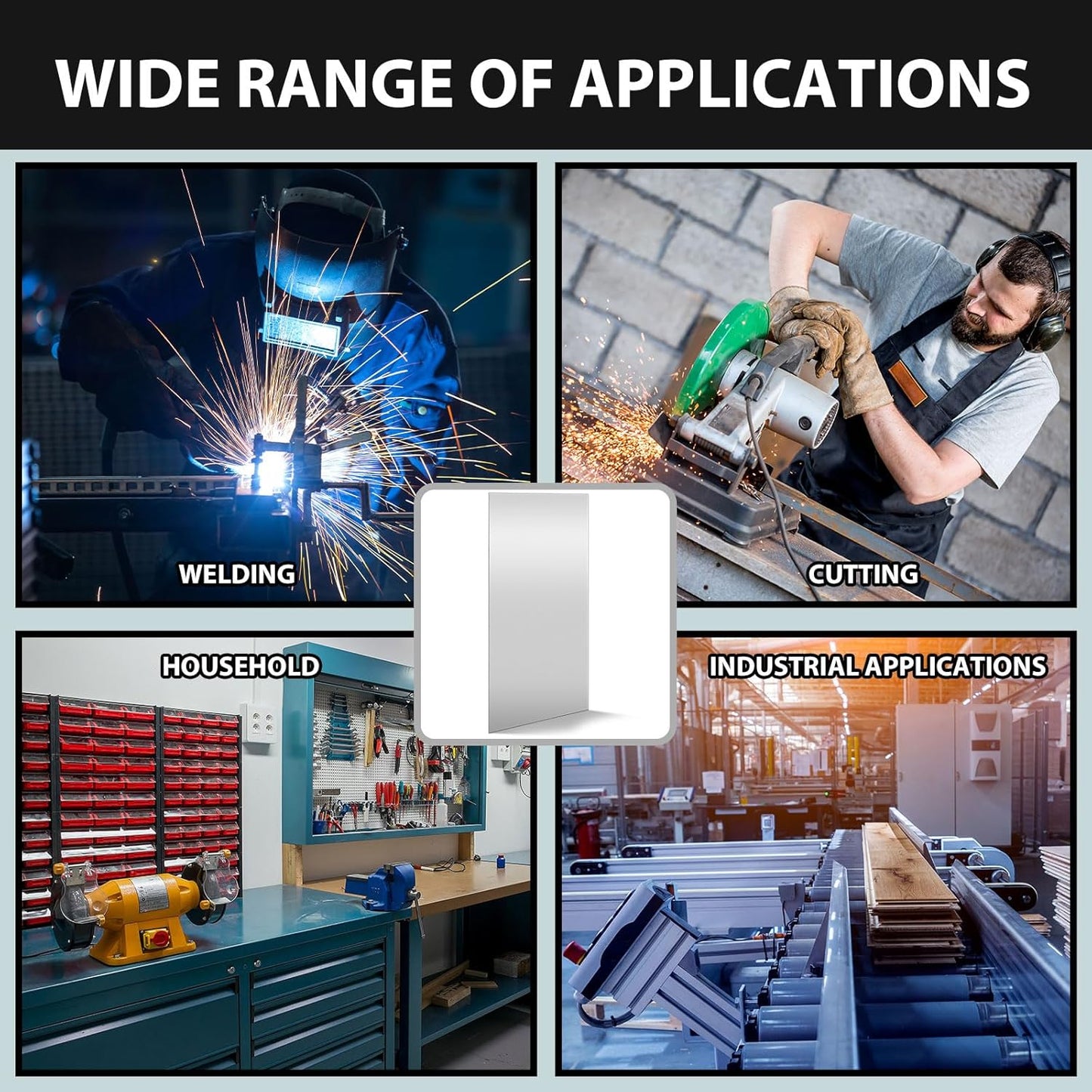 1 Pcs 16 Gauge Metal Sheet 24 x 12 Inch Cold Rolled Mild Carbon Steel Plate Square Weldable Sheet Metal Panels for Outside Industrial Projects Weld Accessories