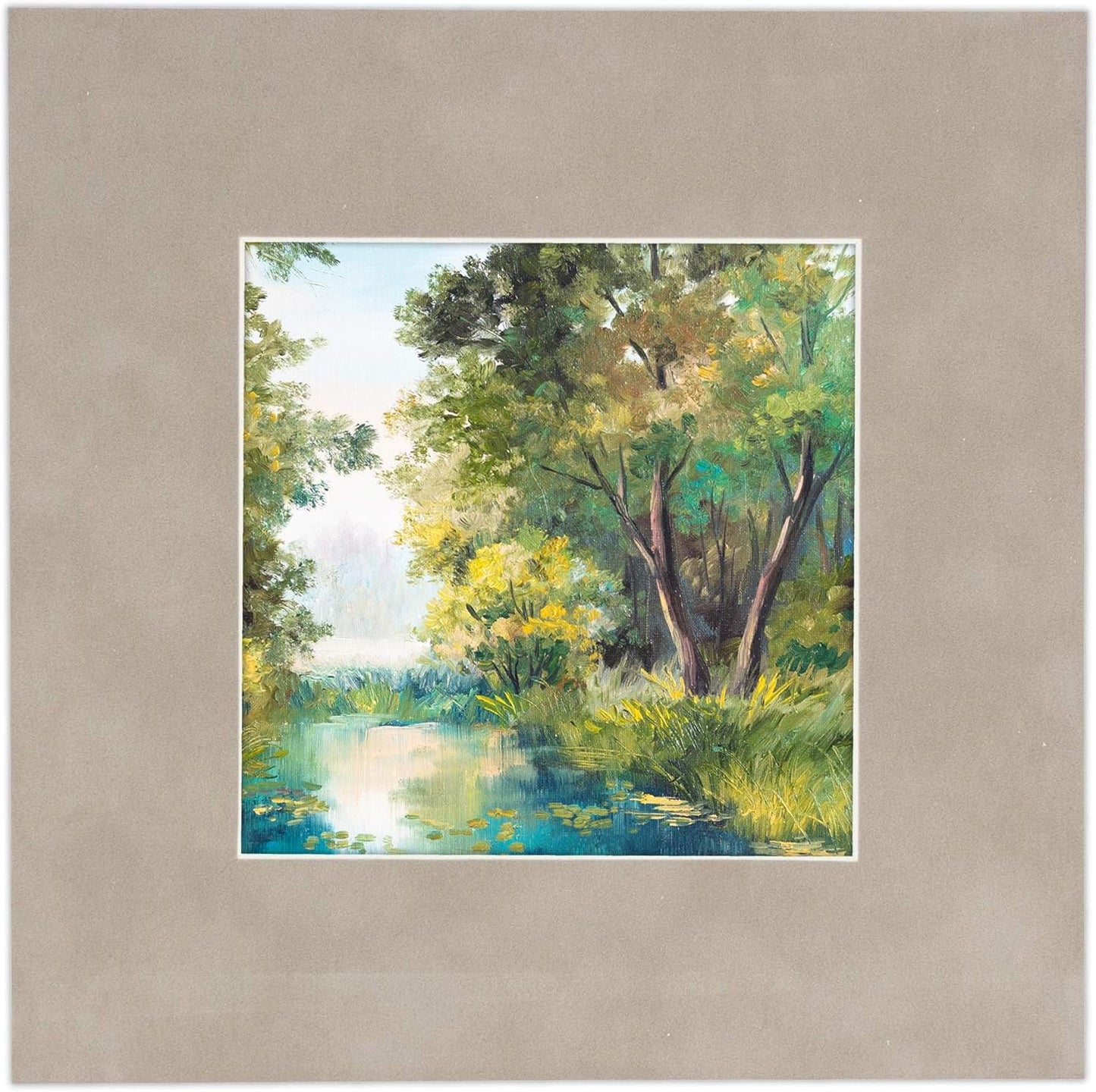 8x10 Mat Bevel Cut for 5x8 Photos - Acid Free Light Grey Suede Precut Matboard - For Pictures, Photos, Framing - 4-ply Thickness