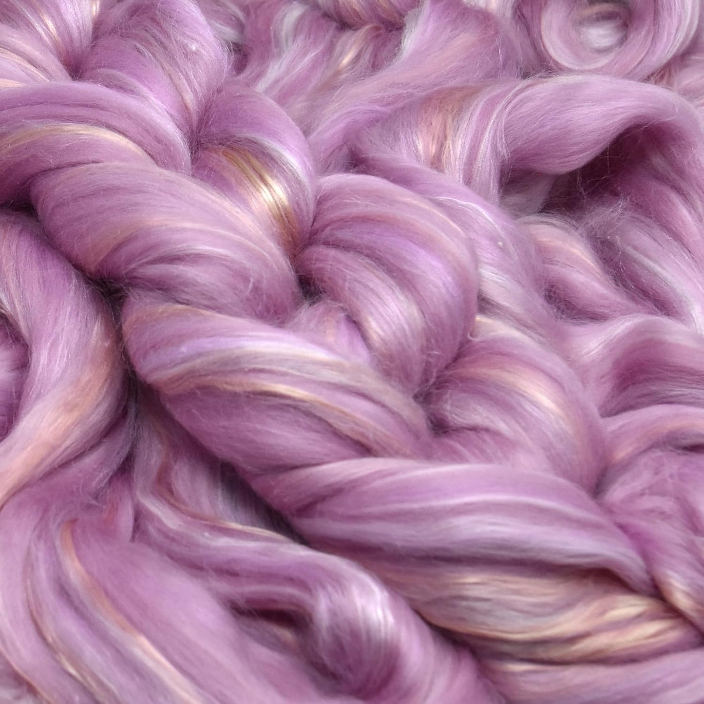 Merino Silk Luxe Tonal Designer Blend. Superfine Merino, Mulberry Silk, Tussah Silk. Top Roving for Spinning or Felting. Pastel Passion 1oz