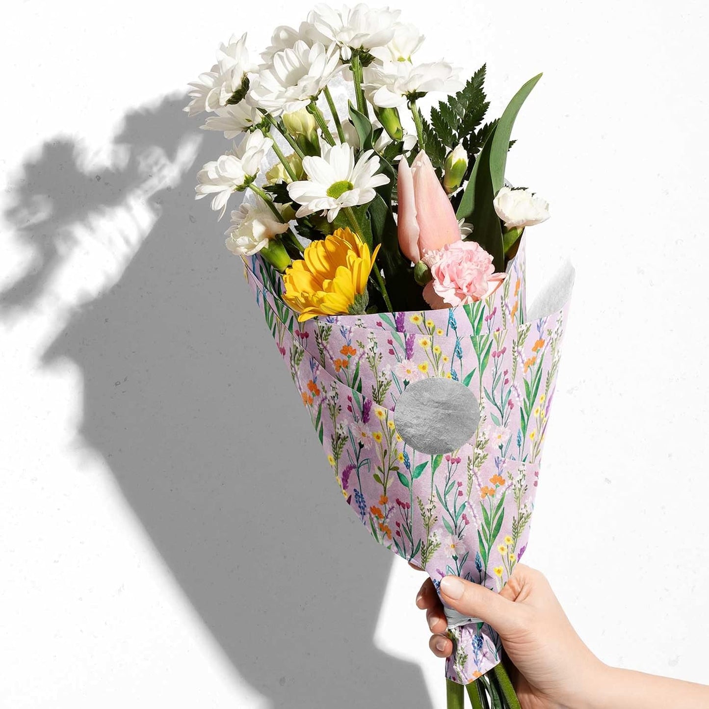 Colors of Rainbow - Wildflower - 12 Sheets, 20 inch X 29 inch - Italian Print Tissue Paper for Decoupage Gift Basket Gift Bag Party Crafts (Wildflower)