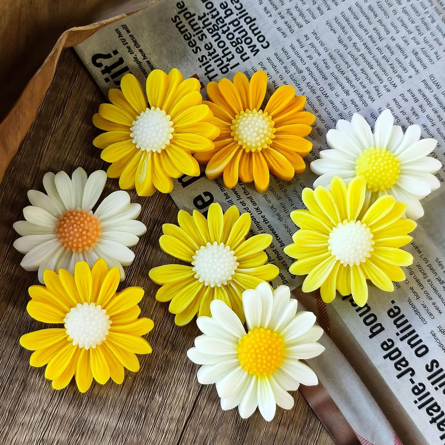 Daisy Candle Mold 2pack, Daisy Silicone molds for Candles, for soap,Candles,Resin,Polymer Clay, Plaster and More DIY Craft