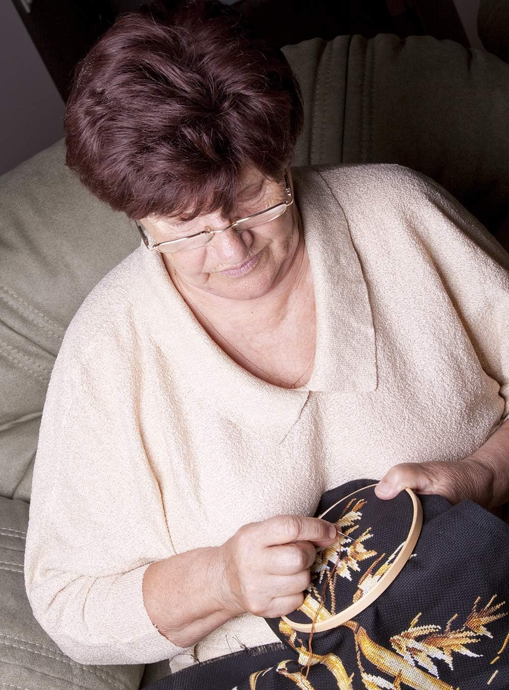 Aida Cloth 18 Count Cross Stitch Fabric,19×28inch (18CT, Black)