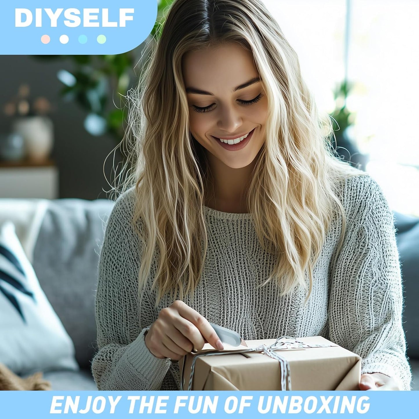 DIYSELF 24 Pack Box Cutter Retractable, Small Utility Knife, Sharp Box Knife, High Carbon Steel Box Opener, Razor Box Knife, Multifunctional Boxcutters for Office, Home, Arts and Crafts, Hobby