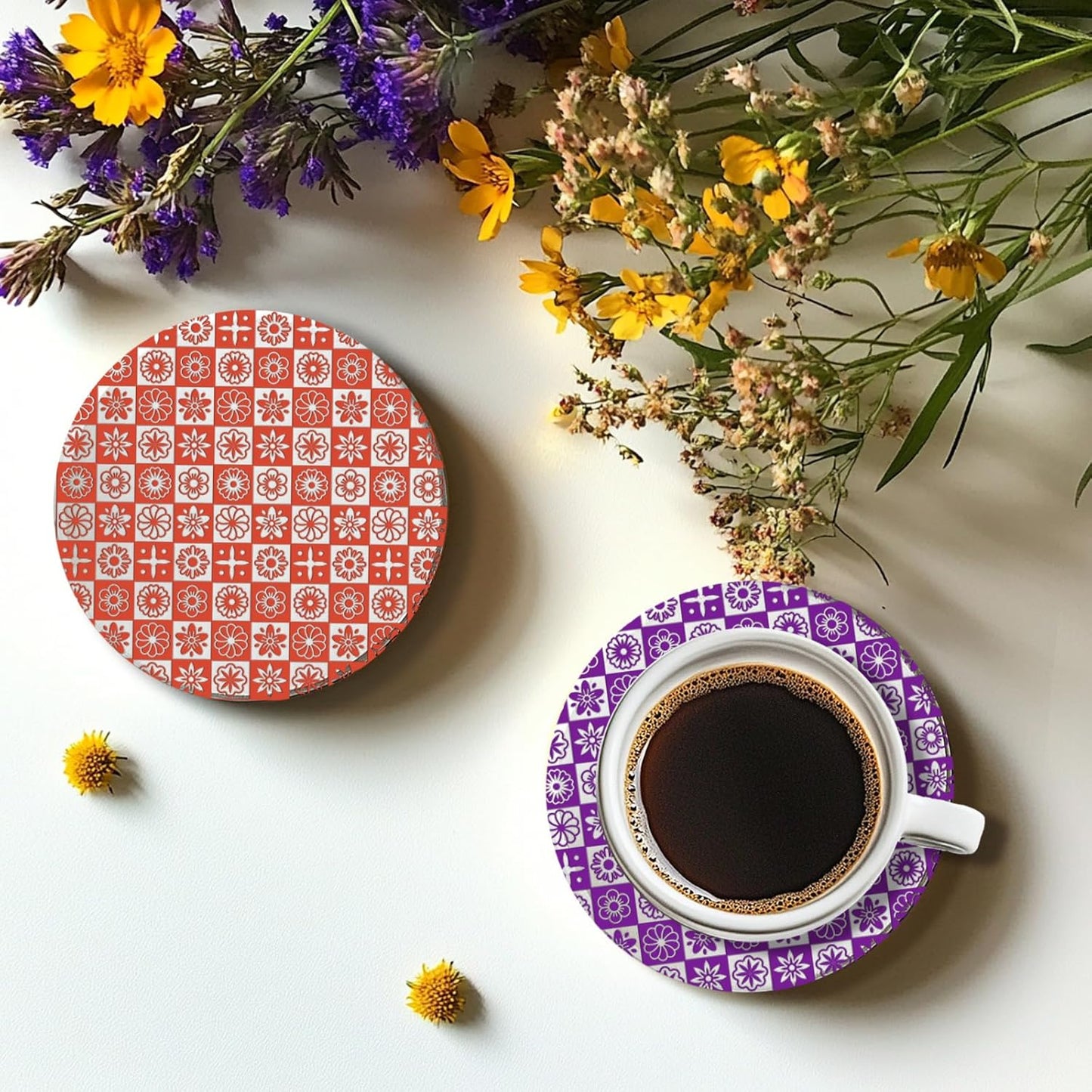 CHGCRAFT Lattice Pattern Polymer Clay Texture Sheets Geometric Flowers Silicone Texture Stamp Clay Texture Mat Modeling Pattern Pad Sheets for Jewelry and Earrings Tools, 5.5x5.5 inch