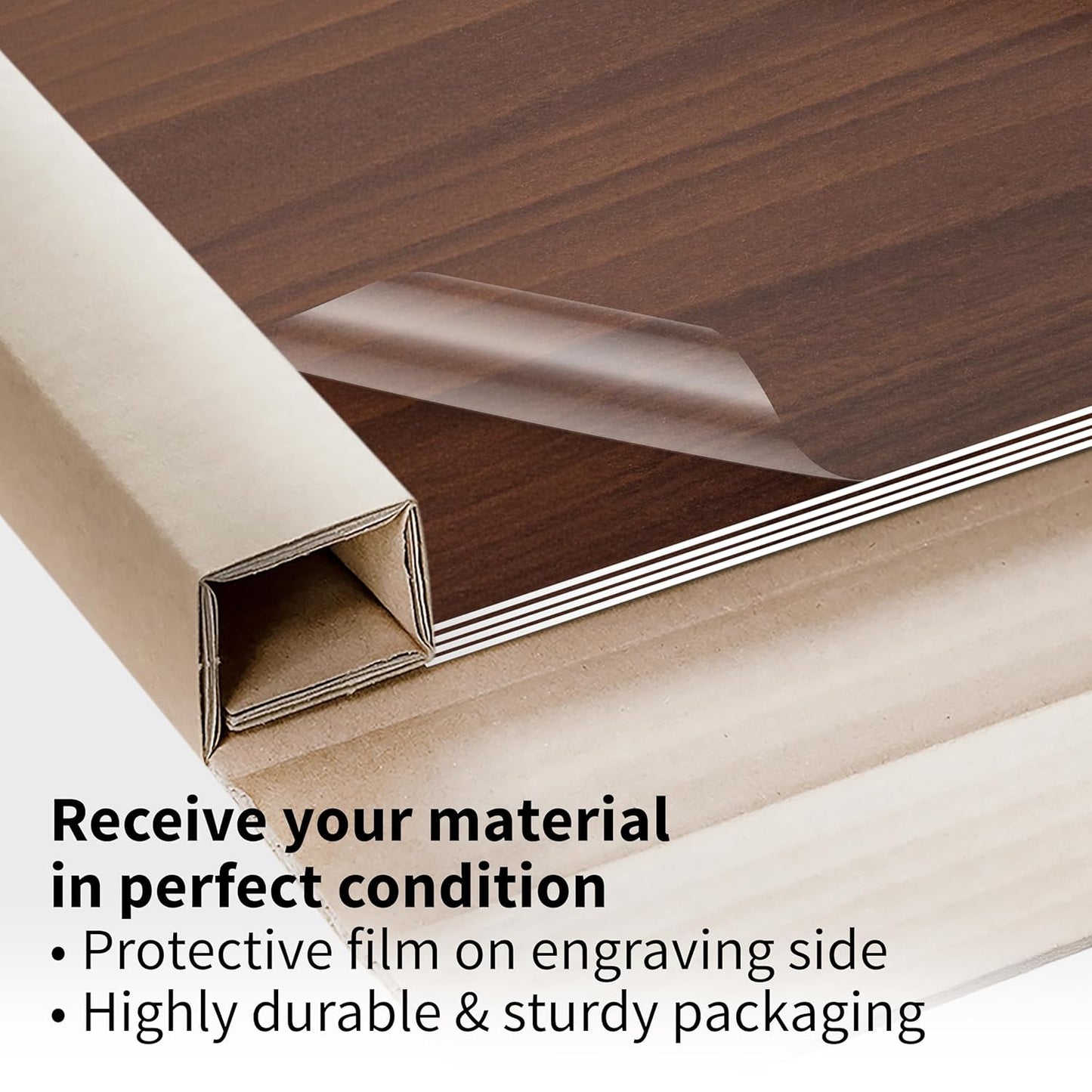 Trotec TroLase | 12"x24"x1/16", 4 Pcs | Cherry/White | 2 Ply | Modified Acrylic | Laser Engraving Double Color Plastic Sheet | Engraving Blanks for Laser, Saw, Guillotine | Made in USA