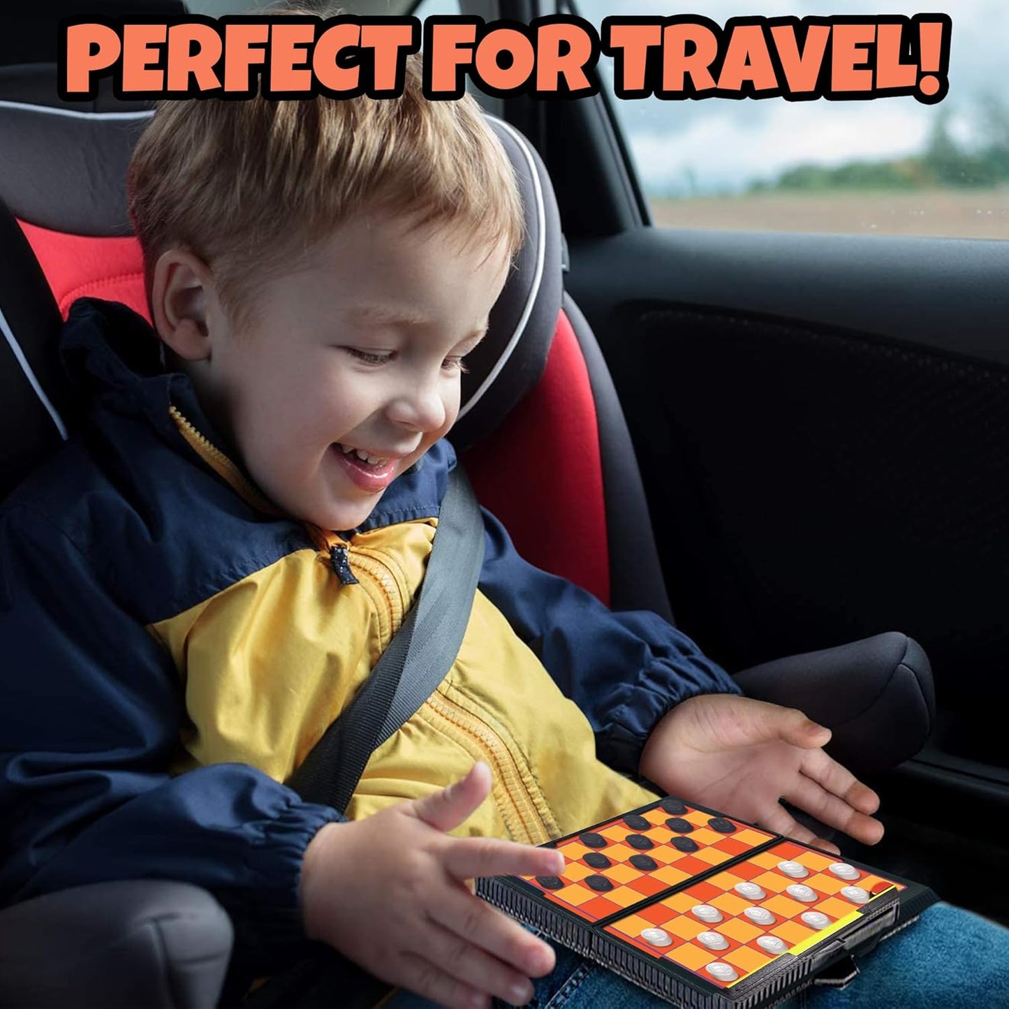 Gamie Magnetic Board Travel Games for Kids, Set Includes 12 Retro Fun Games - 5" Compact Design - Individually Boxed - Teaches Strategy & Focus, Great for Road Trip/Travel/Camping, Gift for Ages 6+
