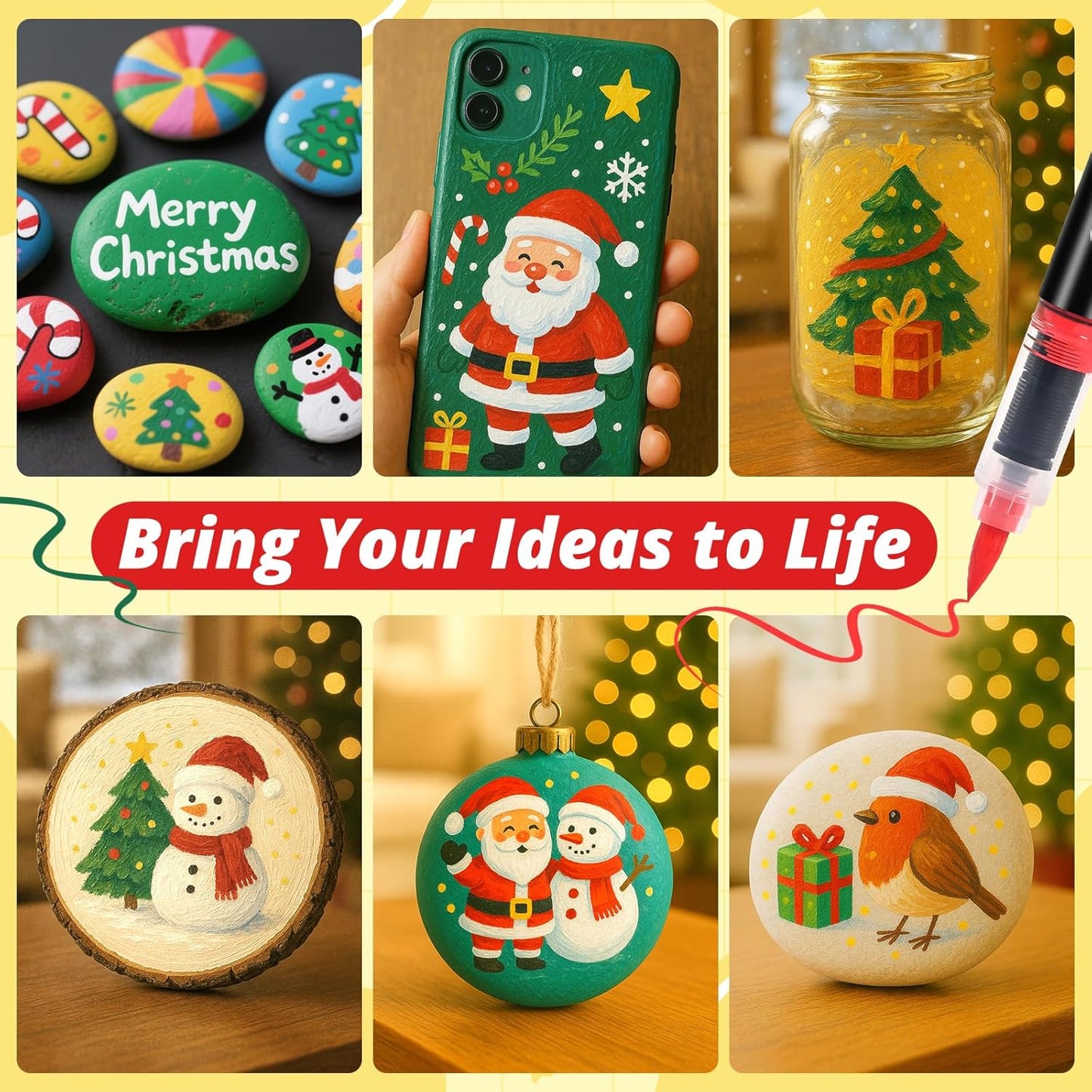 120 Colors Acrylic Paint Markers, Soft Brush Tip Pens with Direct Ink System for Rock, Wood, Fabric, Canvas, Glass, Waterproof Paint Pens for DIY Crafts, Kids & Artists