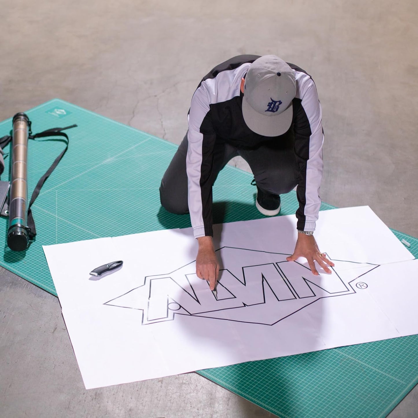 ALVIN GBM Self-Healing Cutting Mat 36 x 72 inch | Double-Sided Green/Black | 5-Layer Gridded Surface for Arts, Crafts and Sewing (actual size 36.61 x 72.83 inches) - Model GBM3672