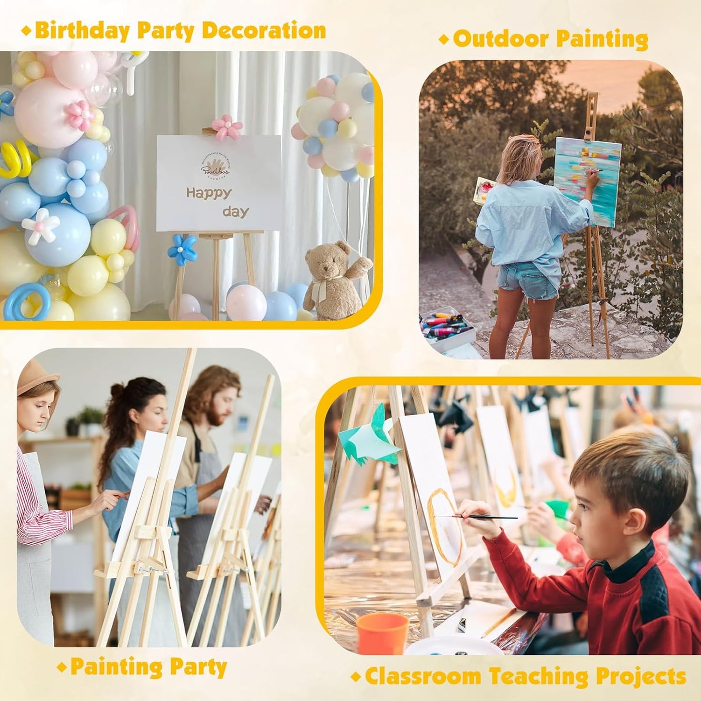 ESRICH Professional Linen Canvas Panels 12x16, 5 Pack Linen Canvas for Painting Primed Acid Free Blank Canvas Boards for Painting for Painters,Artists,