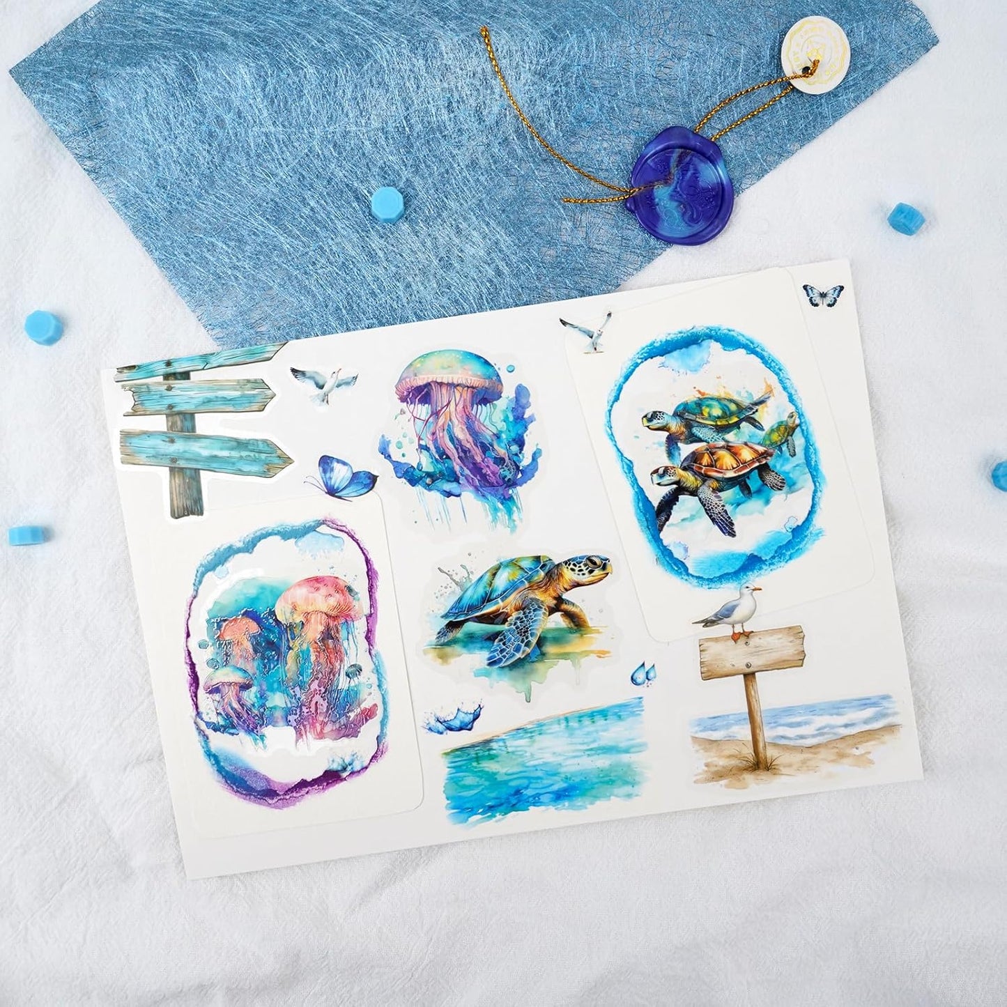 Moriquill 100 Sheets Watercolor Paper ATC Cards – 300gsm Cold Press, 2.5"x3.5", Acid-Free, Rounded Corners, Textured Surface for Painting, Scrapbooking, Journaling & Artist Trading