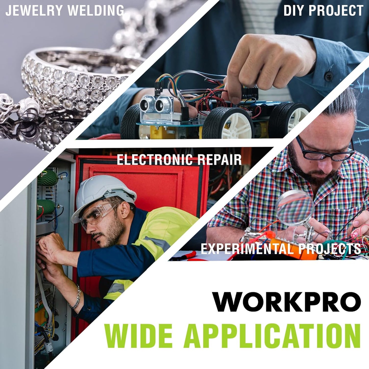 WORKPRO Soldering Iron Kit, 90W Soldering Gun with Digital Display and Iron Tips, 11-in-1 Adjustable Temperature Welding Kit for Electronic Repair, DIY Enthusiasts and Jewelry Makers (110V US Plug)